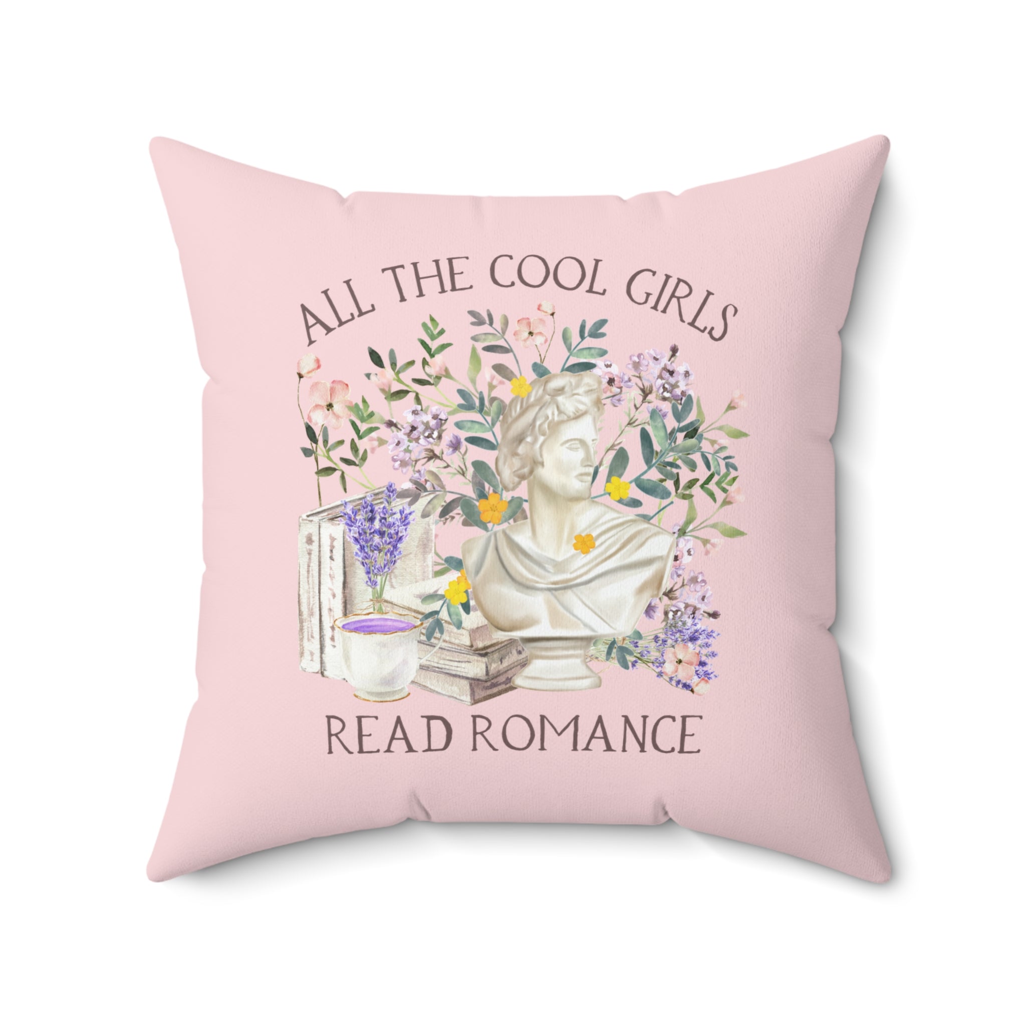 Pillow: Cool Girls Read Romance - Opal and June