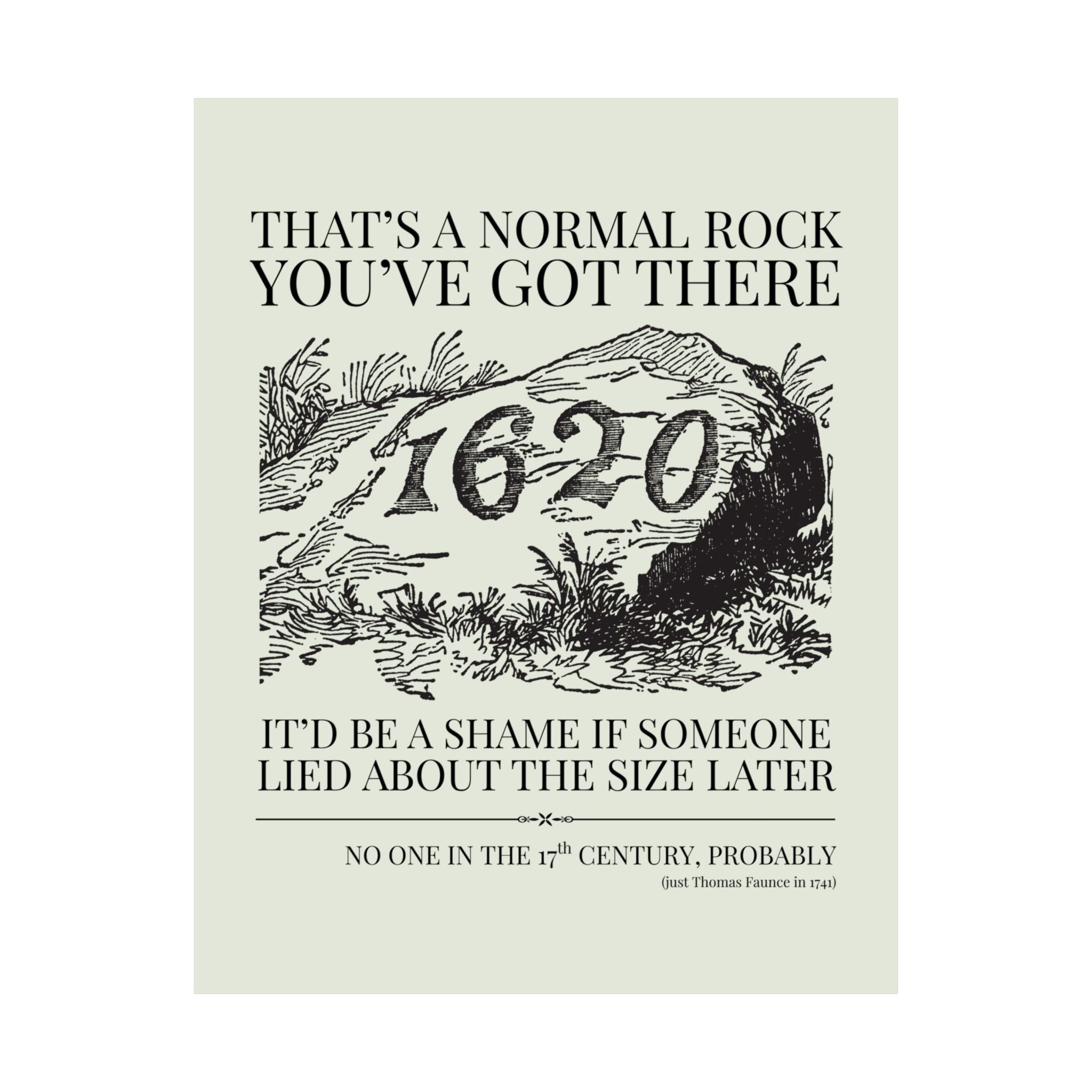 Plymouth Rock Poster: That's a Normal Rock - Opal and June