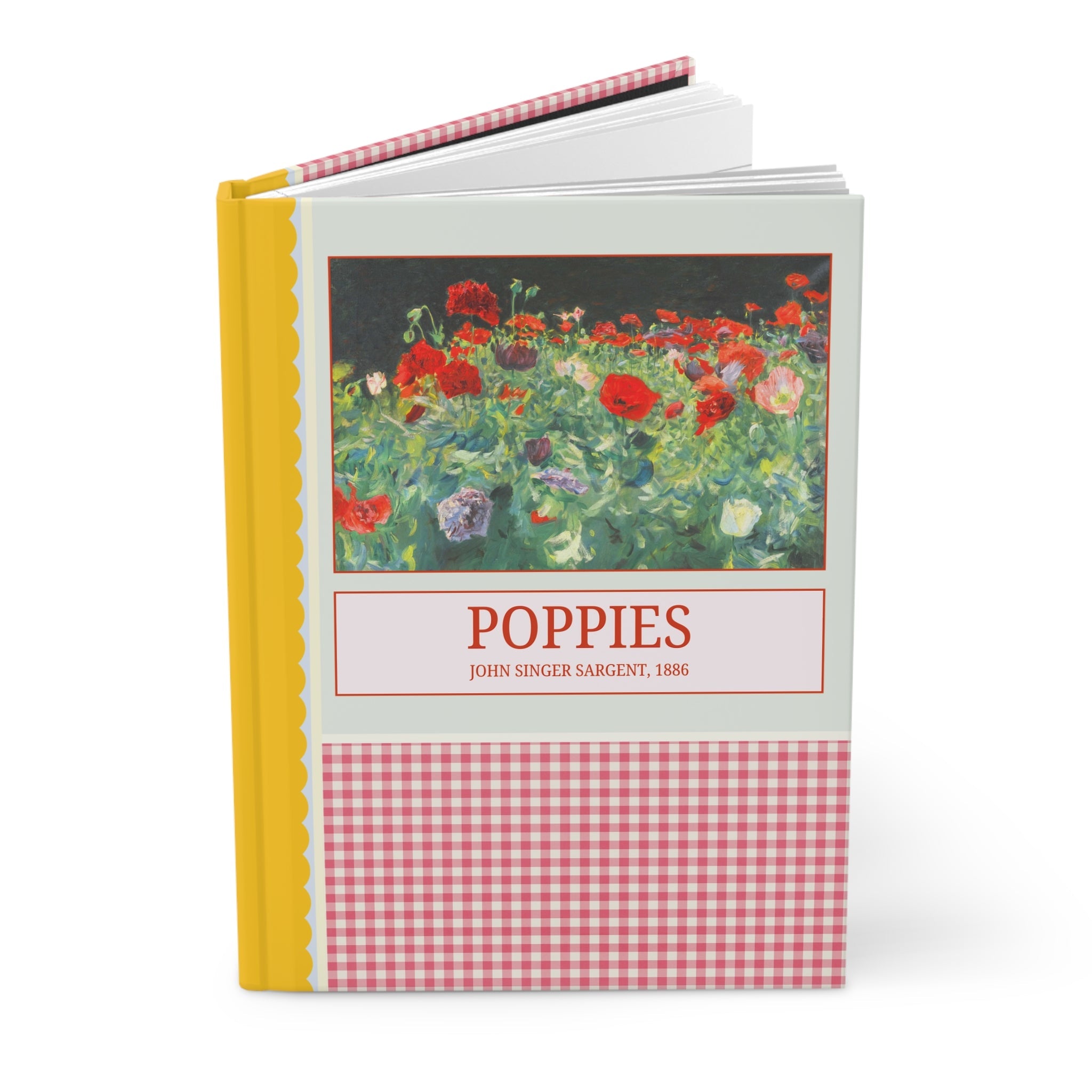 Poppies by John Singer Sargent Notebook, Floral Art History Gift for Art History Lover, Impressionist American Renaissance Art Movement Gift - Opal and June