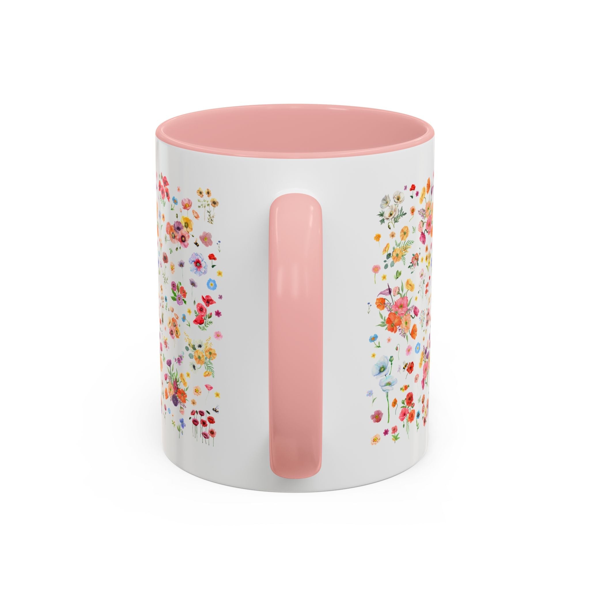 Poppy Flower 11 Oz Mug for Mom Who Gardens or Wedding Florist Who Loves Poppies, Cute Boho Gardening Mug, Cut Flower Farmer or Gardener Gift - Opal and June