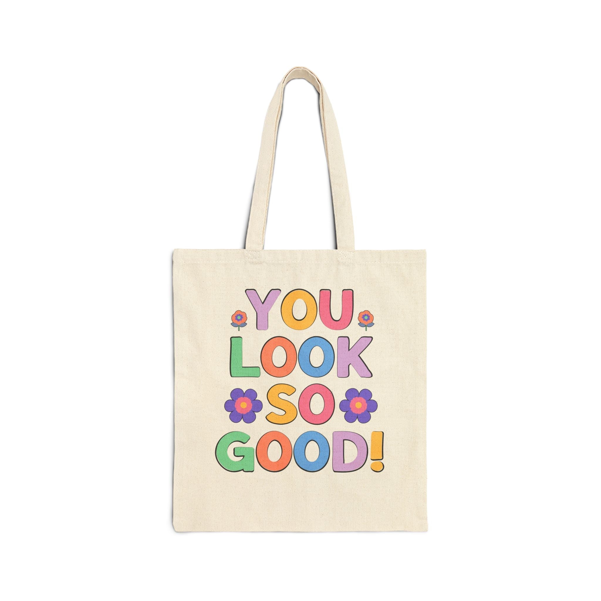 Positive Affirmation and Uplifting Tote Bag for Photographer, Makeup Artist: You Look So Good! | Funny and Sweet Compliment Tote for Friend - Opal and June