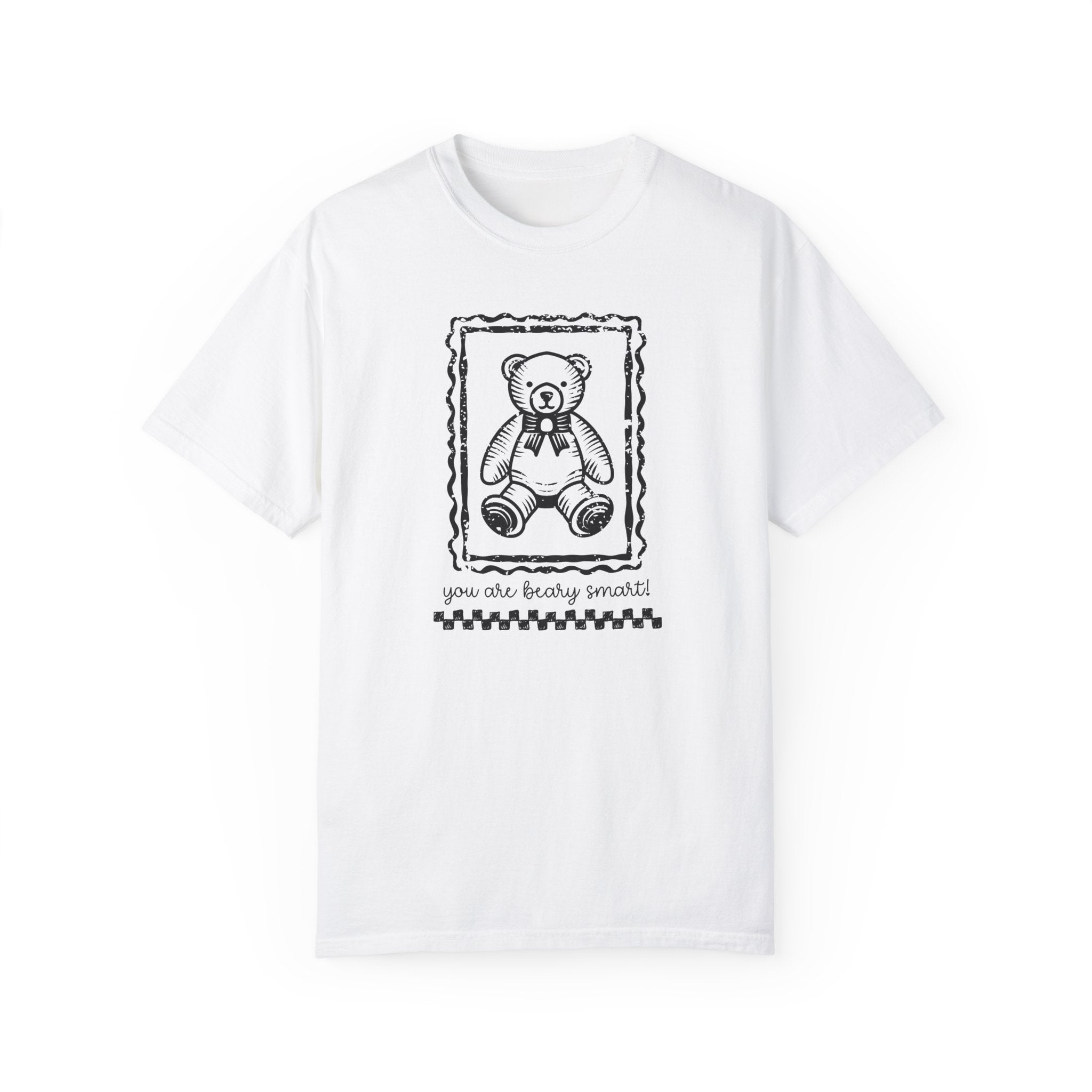 Positive Teacher Tee Shirt with Kind Affirmation for Students: You are Beary Smart! Cute Animal Lover Tee for Kindergarten Crew, First Grade - Opal and June