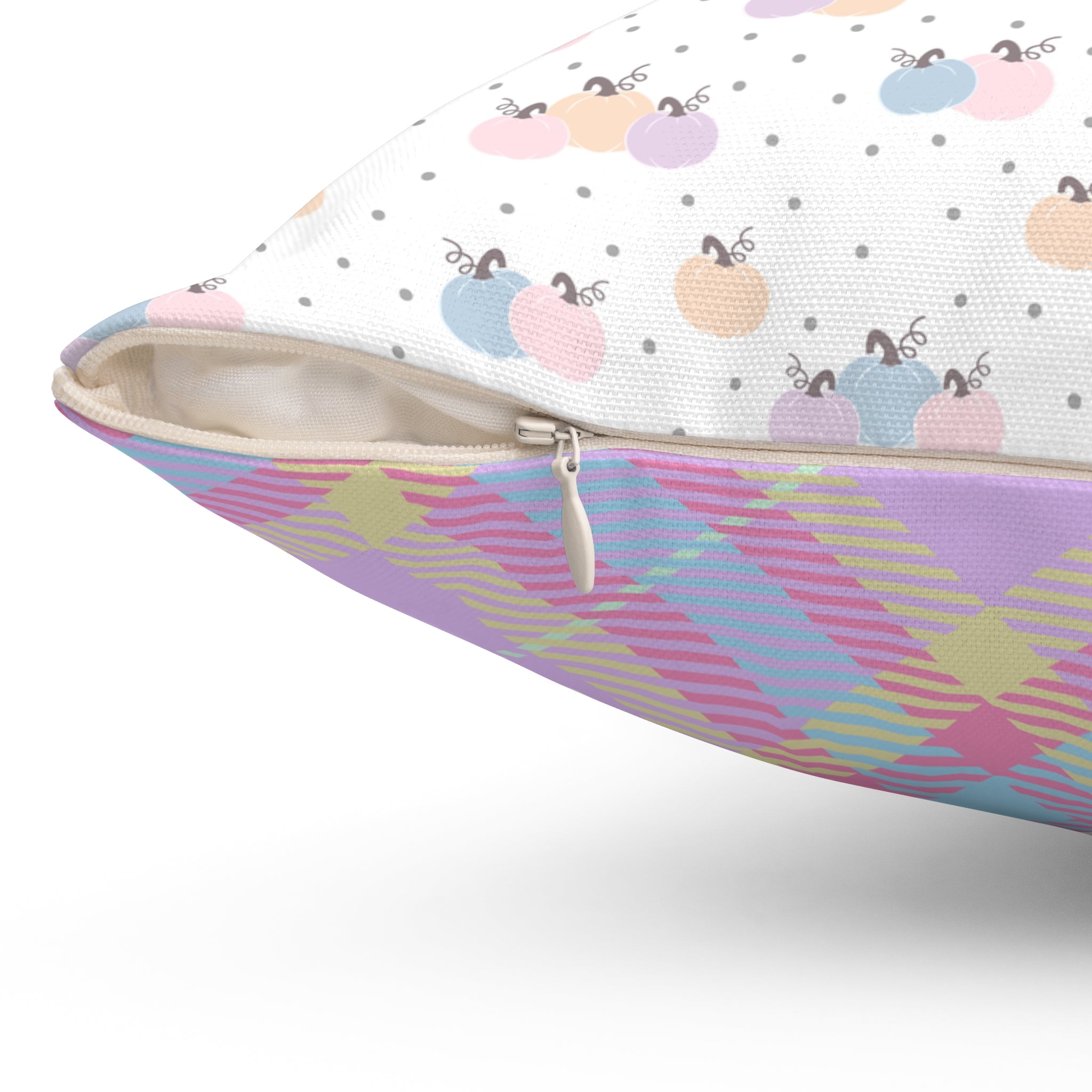 Preppy Teacher Pillow, Spooky Season: Teachers Love Brains, Colorful Pastel Goth Halloween Pillow for Fall with Pumpkins, Cute Throw Pillow - Opal and June