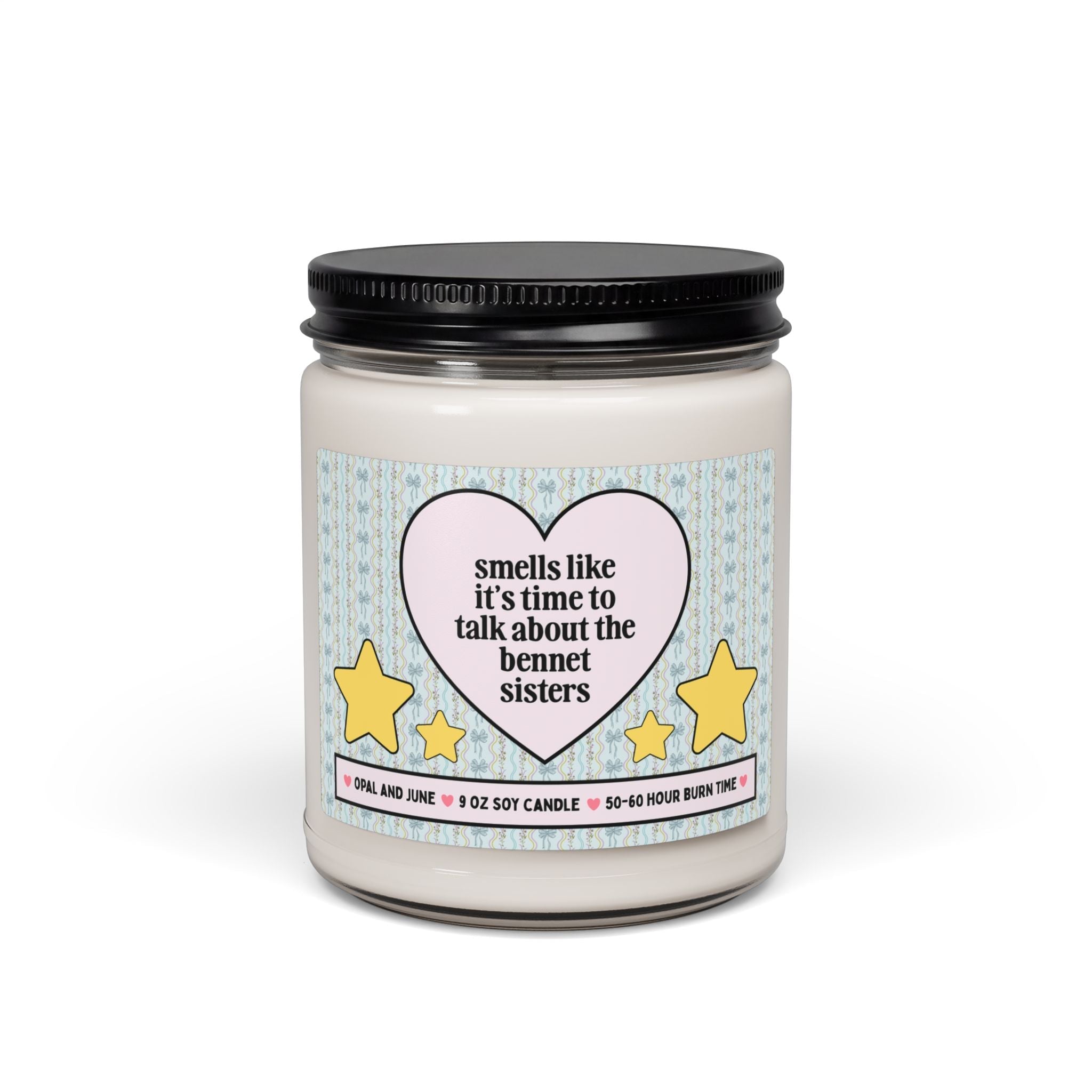 Pride and Prejudice Bookish Jane Austen Candle for Classic Literature Bookworm: Smells Like it's Time to Talk About the Bennet Sisters - Opal and June
