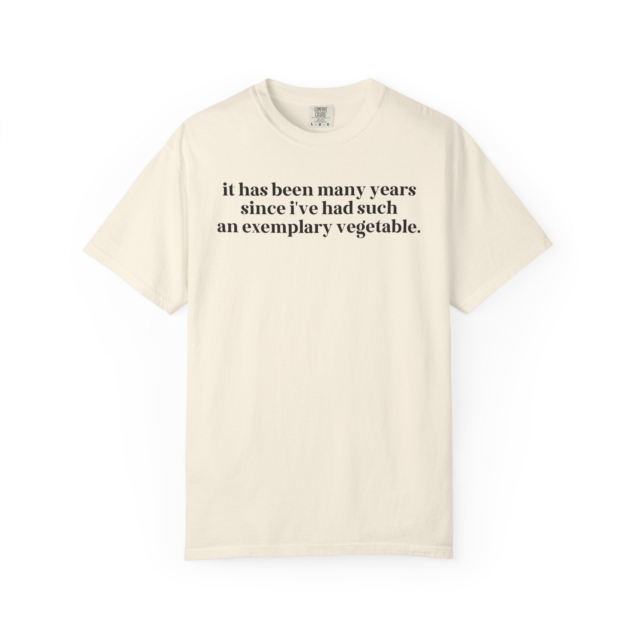 Pride and Prejudice Tee Shirt with Quote from Mr. Collins: Exemplary Vegetable, Cute Bookish T-Shirt with Funny Saying, Gift for Librarian - Opal and June