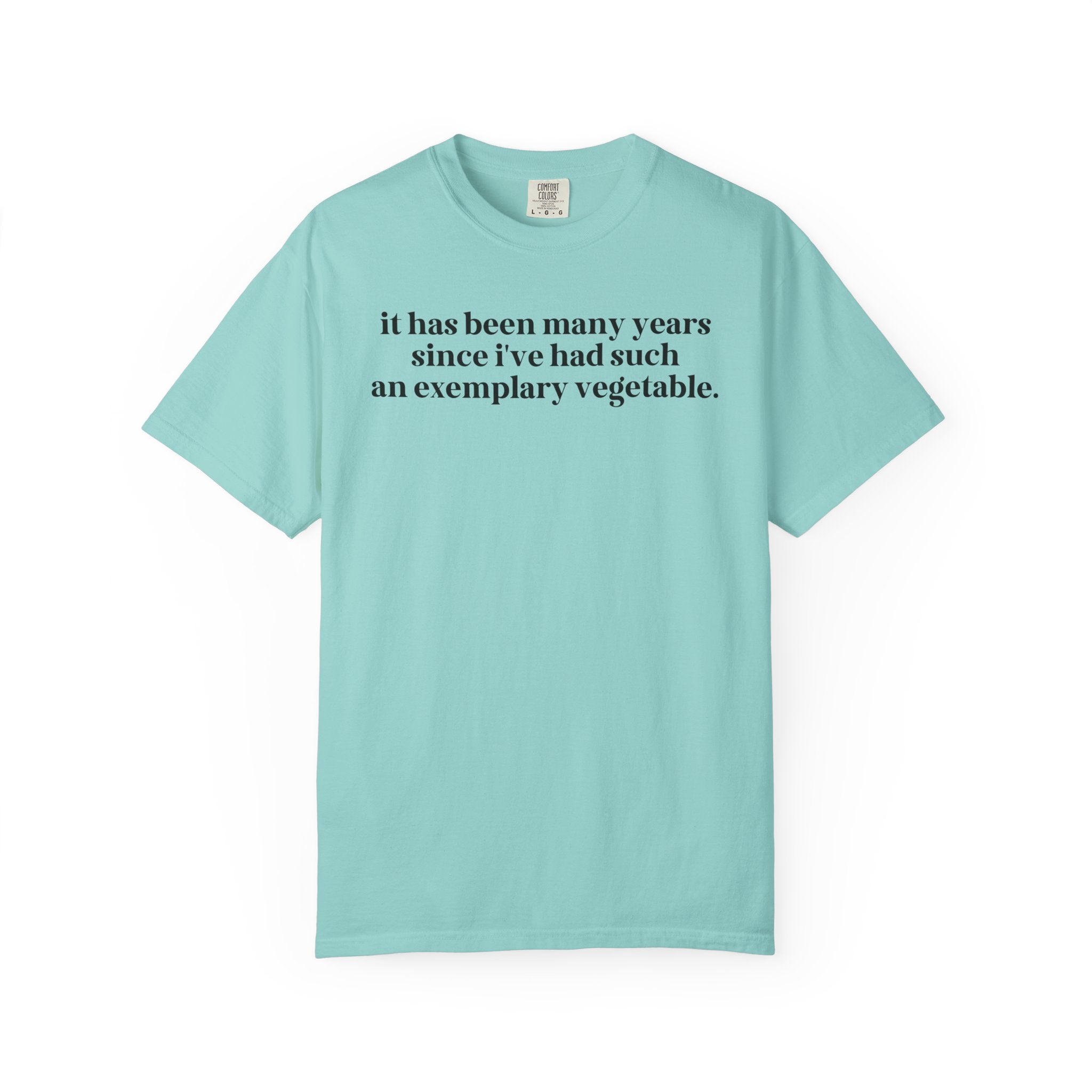 Pride and Prejudice Tee Shirt with Quote from Mr. Collins: Exemplary Vegetable, Cute Bookish T-Shirt with Funny Saying, Gift for Librarian - Opal and June