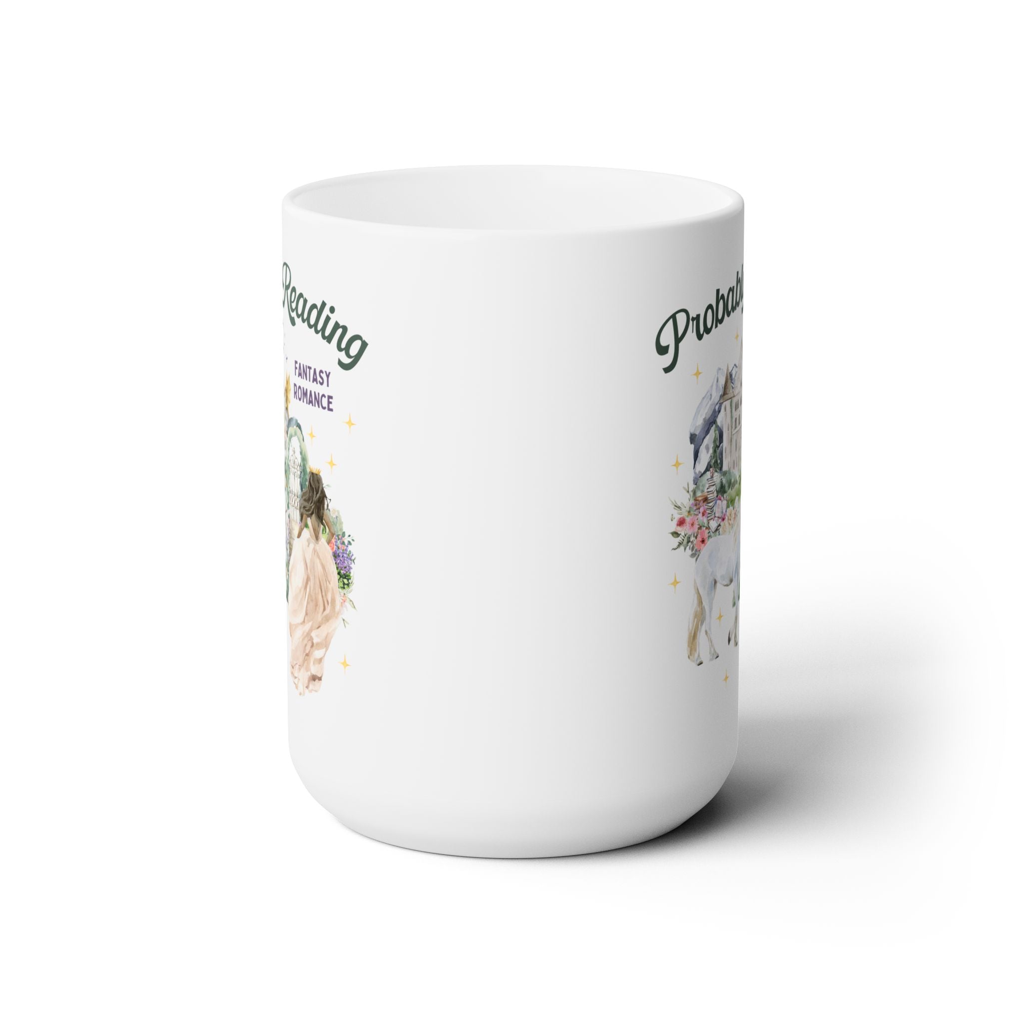 Probably Reading Fantasy Romance Coffee Mug - Opal and June