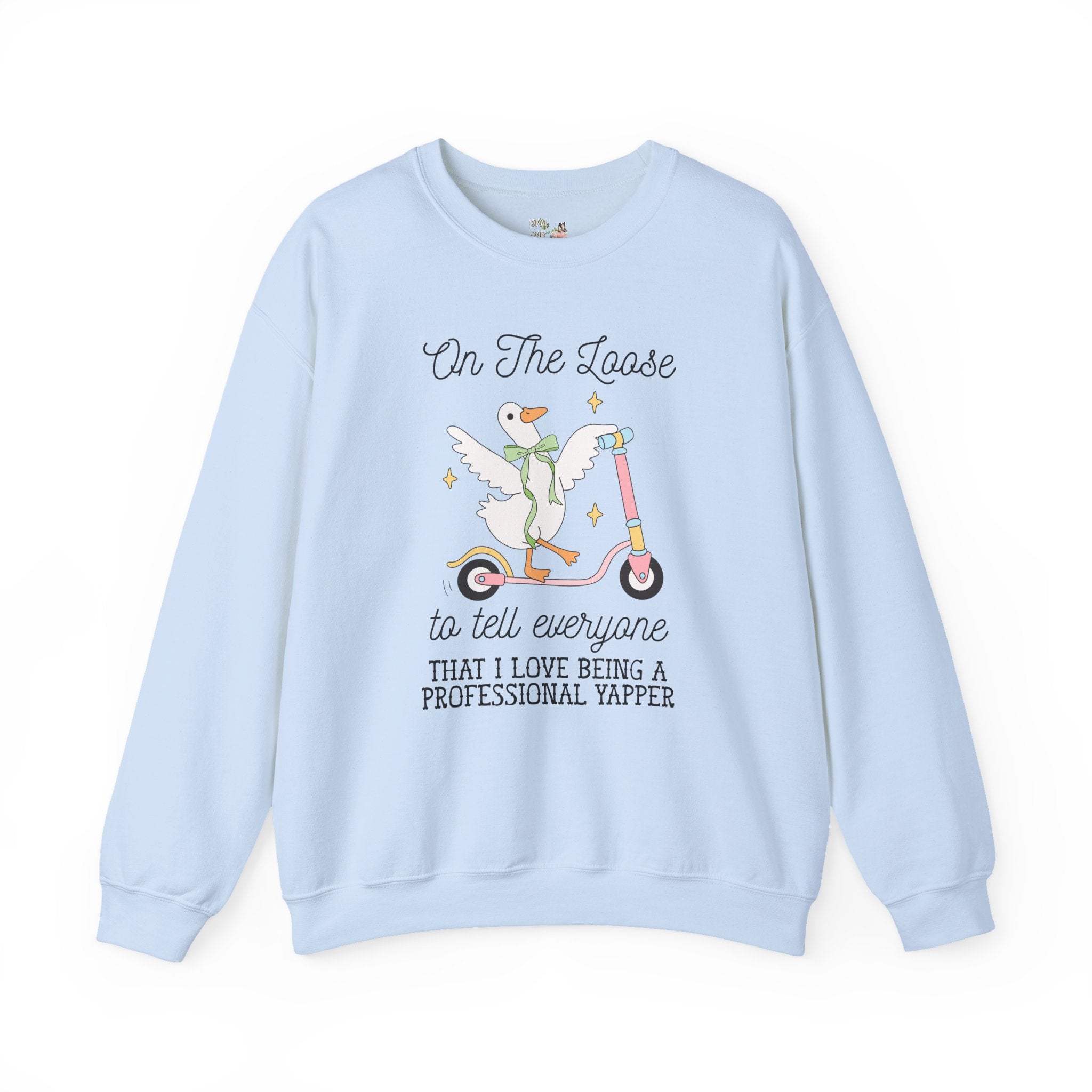 Professional Yapper Speech Therapist Sweatshirt, Silly Goose 90s Aesthetic Shirt, Speech Pathology, Speech Therapy Teacher Appreciation Gift - Opal and June