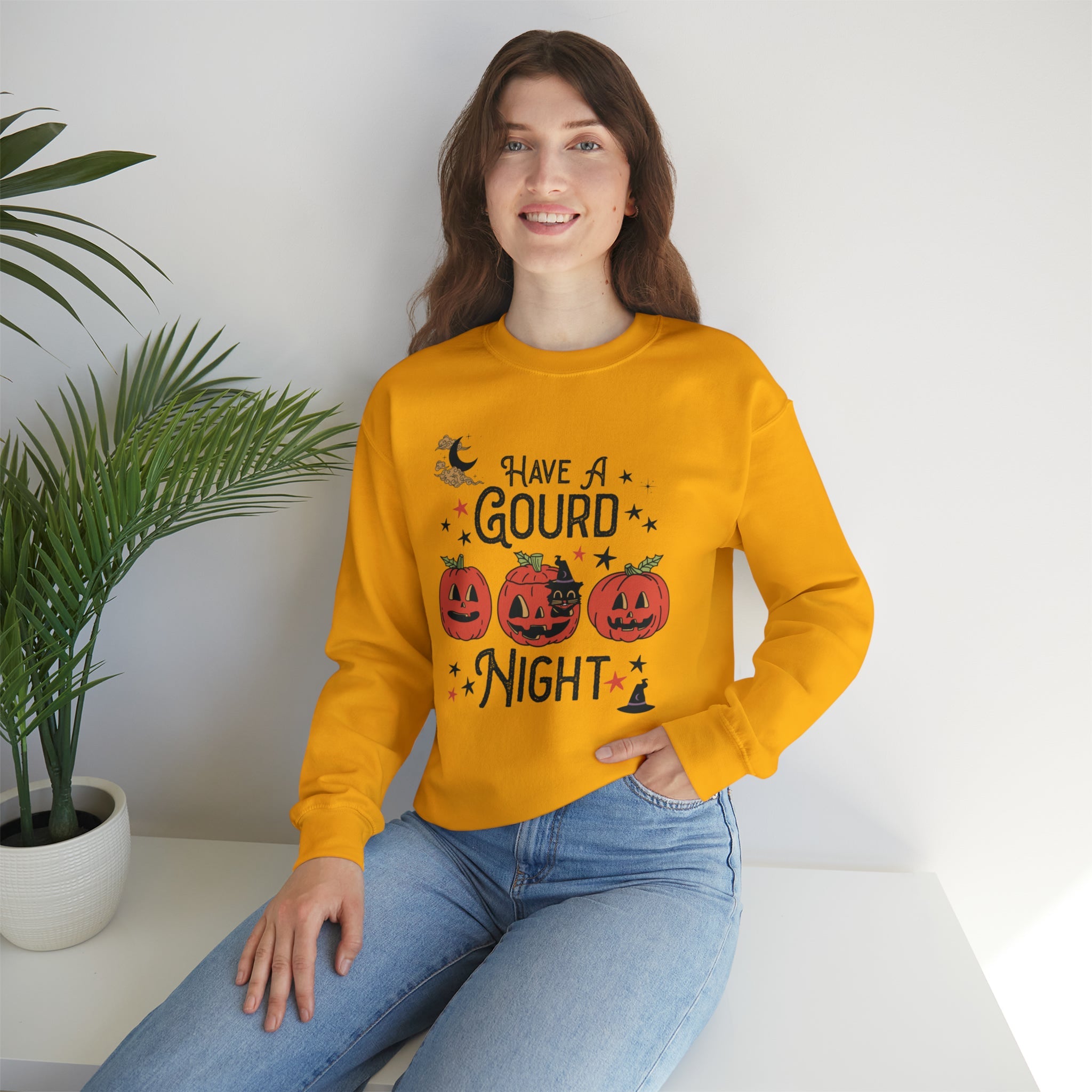 Punny Halloween Crewneck for Fall: Have A Gourd Night - Opal and June