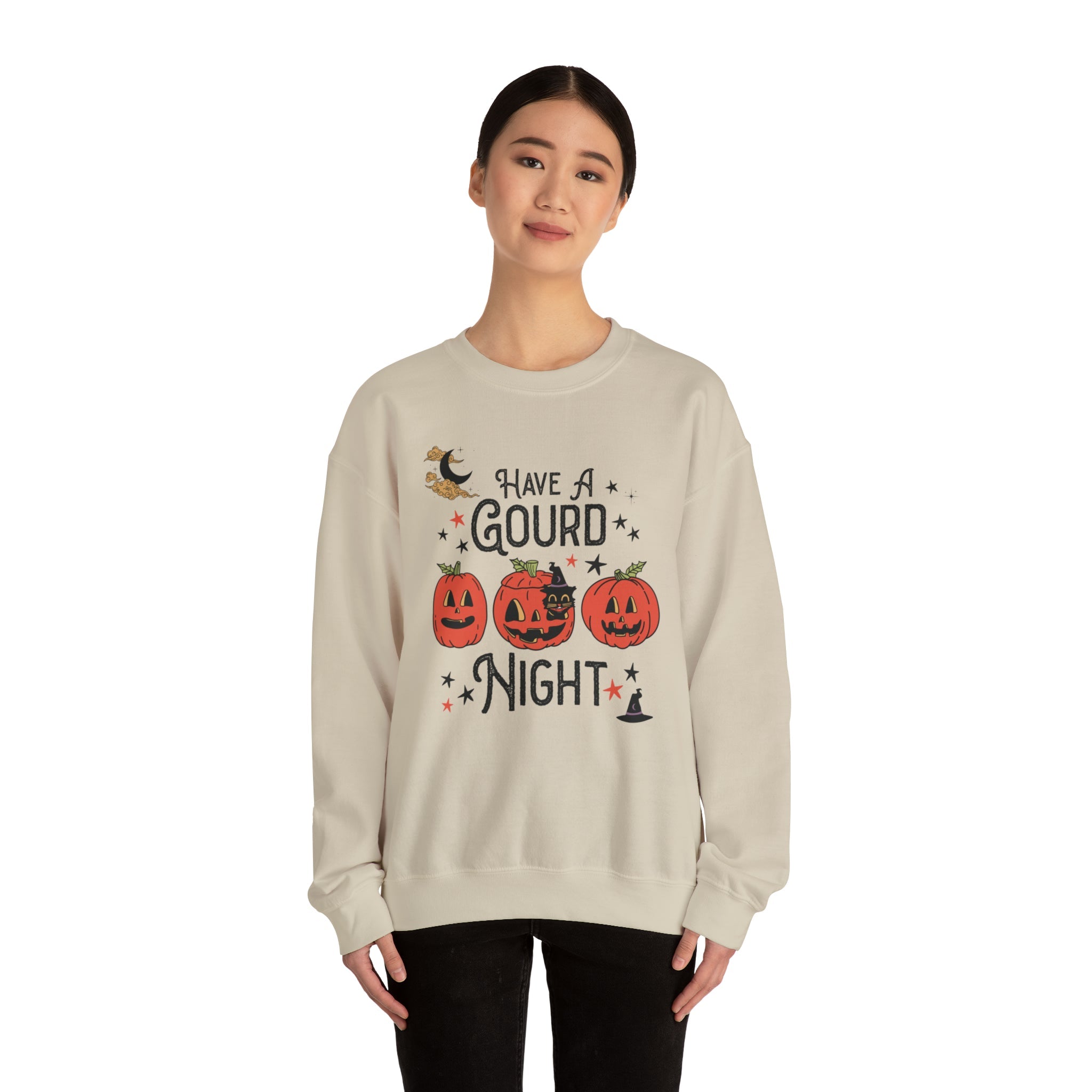 Punny Halloween Crewneck for Fall: Have A Gourd Night - Opal and June