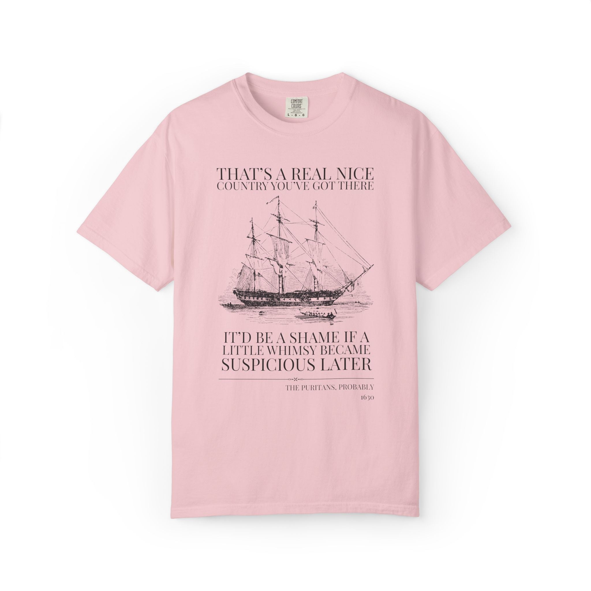 Puritan American History T-Shirt for Early US History Buff, Salem Witch Trials, Spooky History, 17th Century History, Religious History Tee - Opal and June