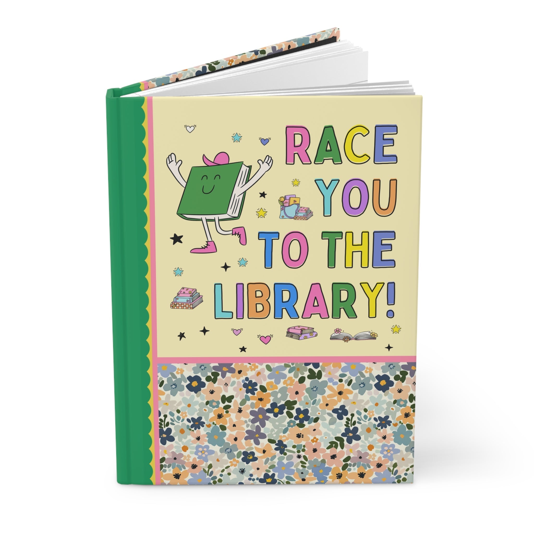 Race You to the Library Notebook - Opal and June
