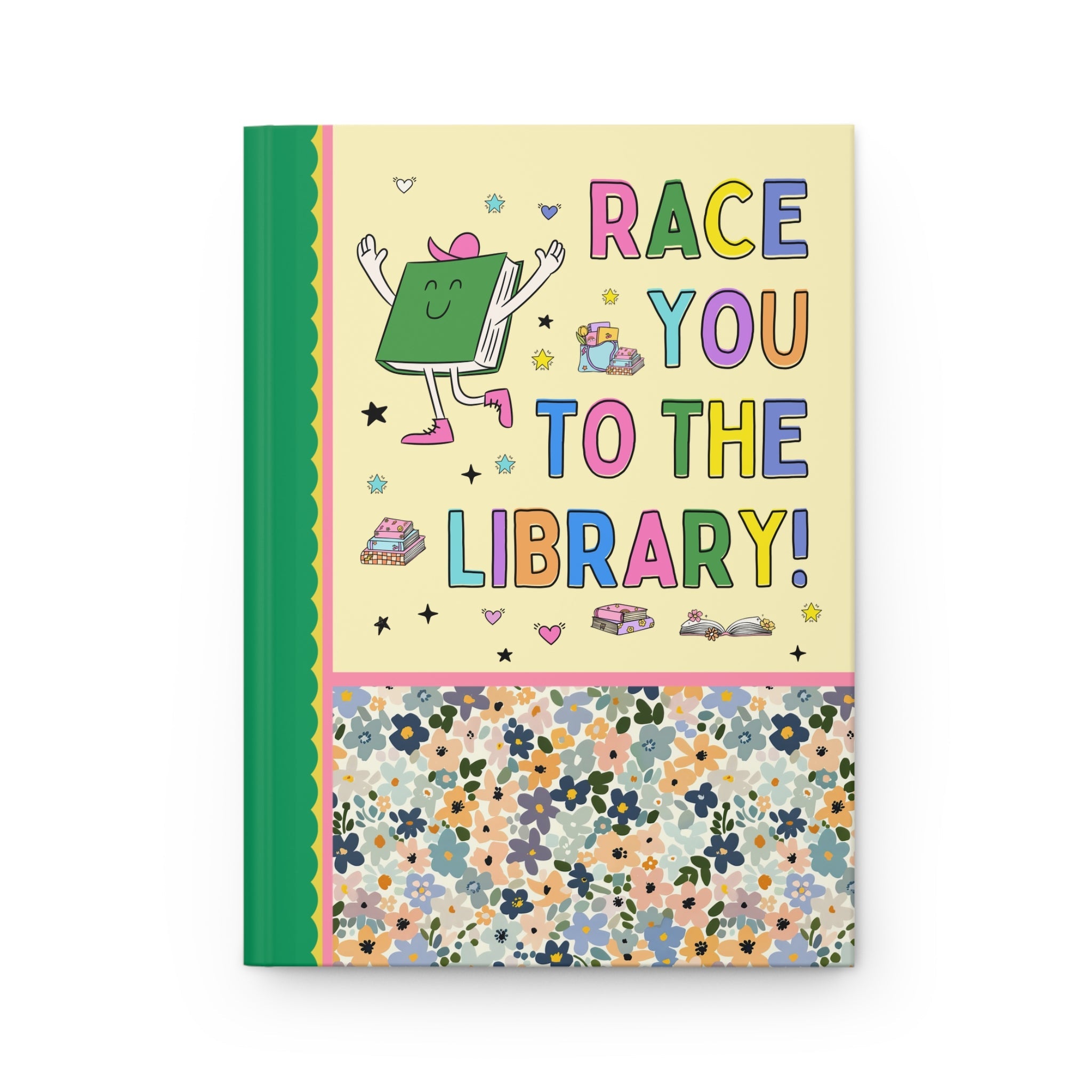 Race You to the Library Notebook - Opal and June