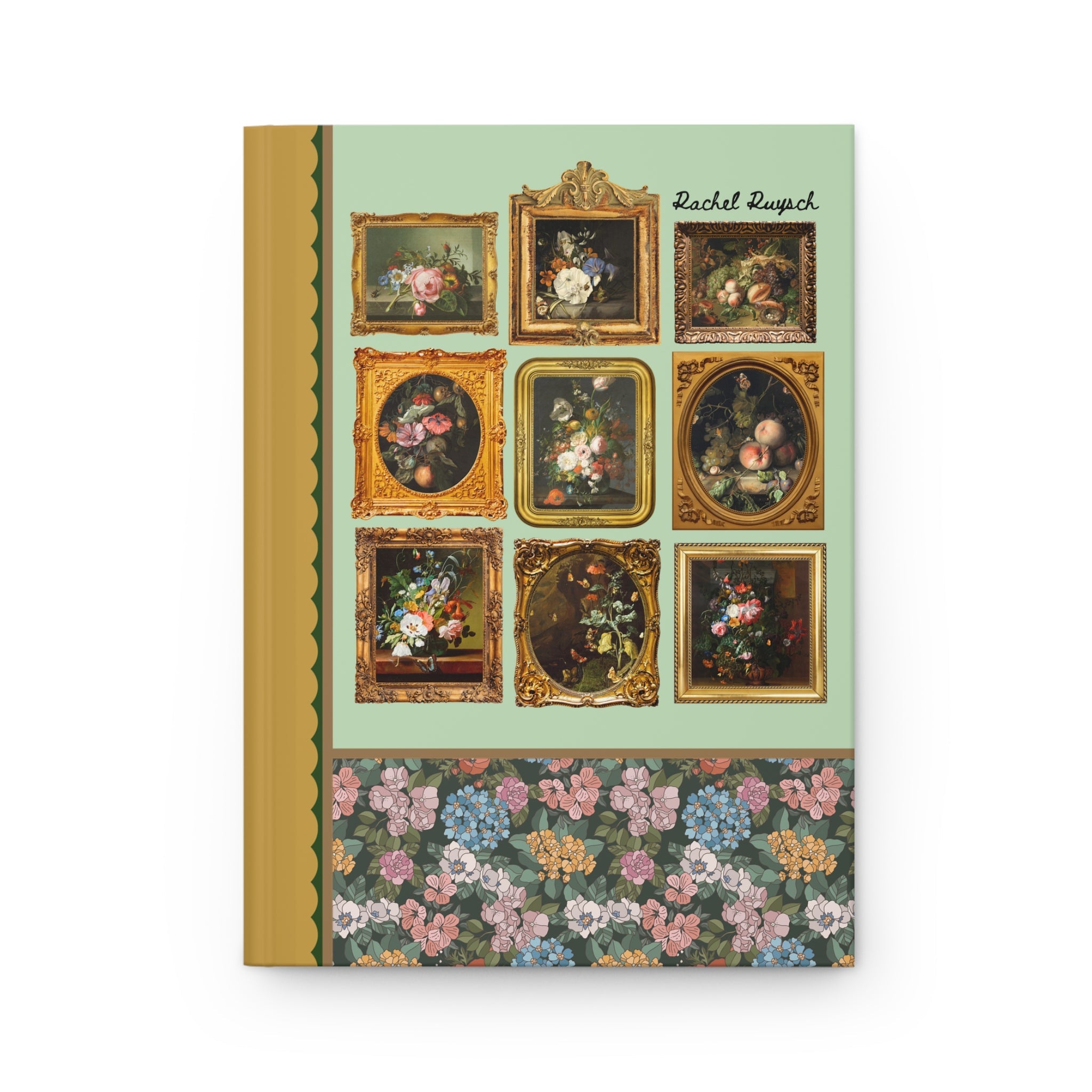 Rachel Ruysch Famous Painting of Flowers, Dutch Floral Still Life Notebook, 17th Century Art Historian, History Lover, Humanities Major Gift - Opal and June