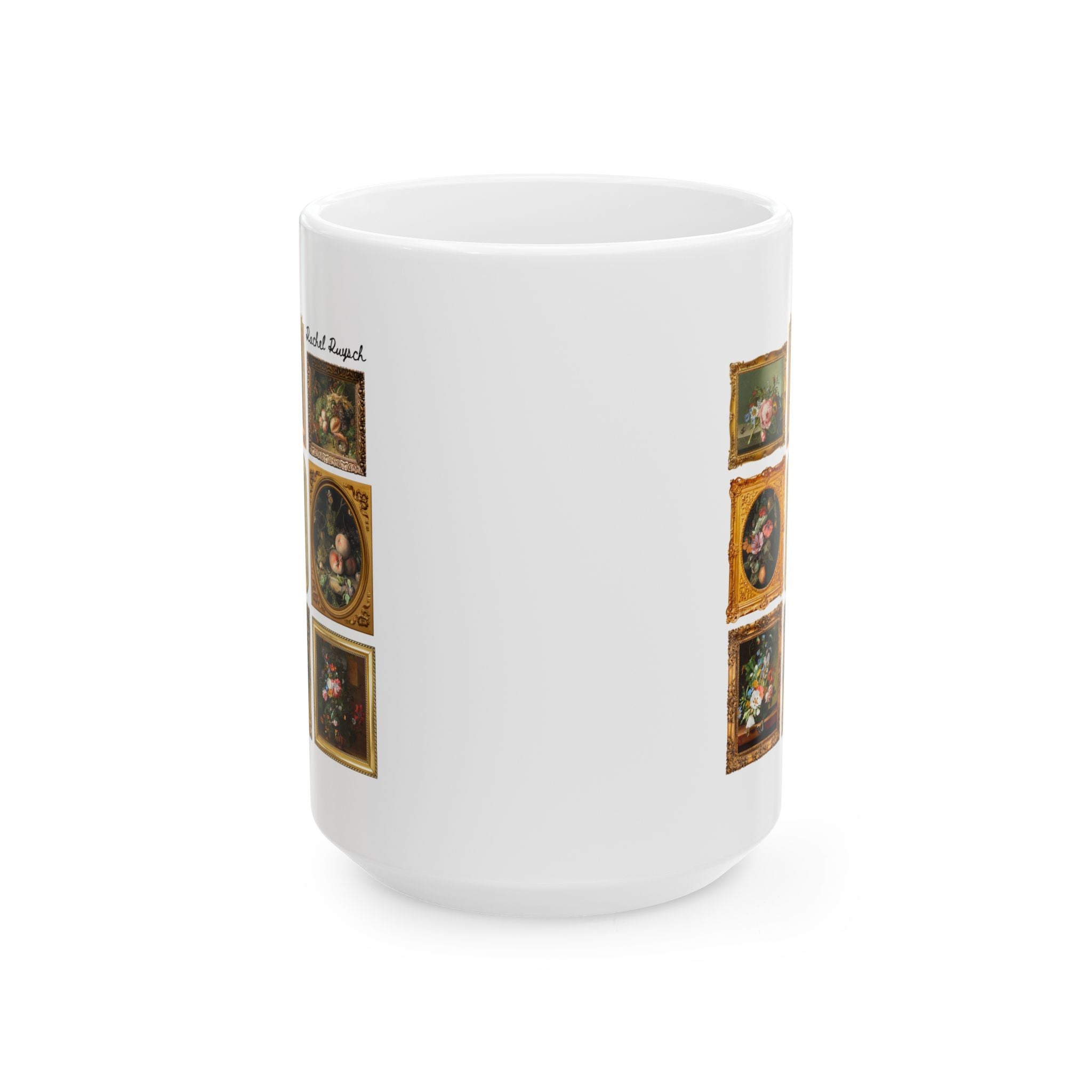 Rachel Ruysch Famous Painting of Flowers Mug, Dutch Floral Still Life Painting, 17th Century Art Historian, History Lover, Humanities Major Gift - Opal and June