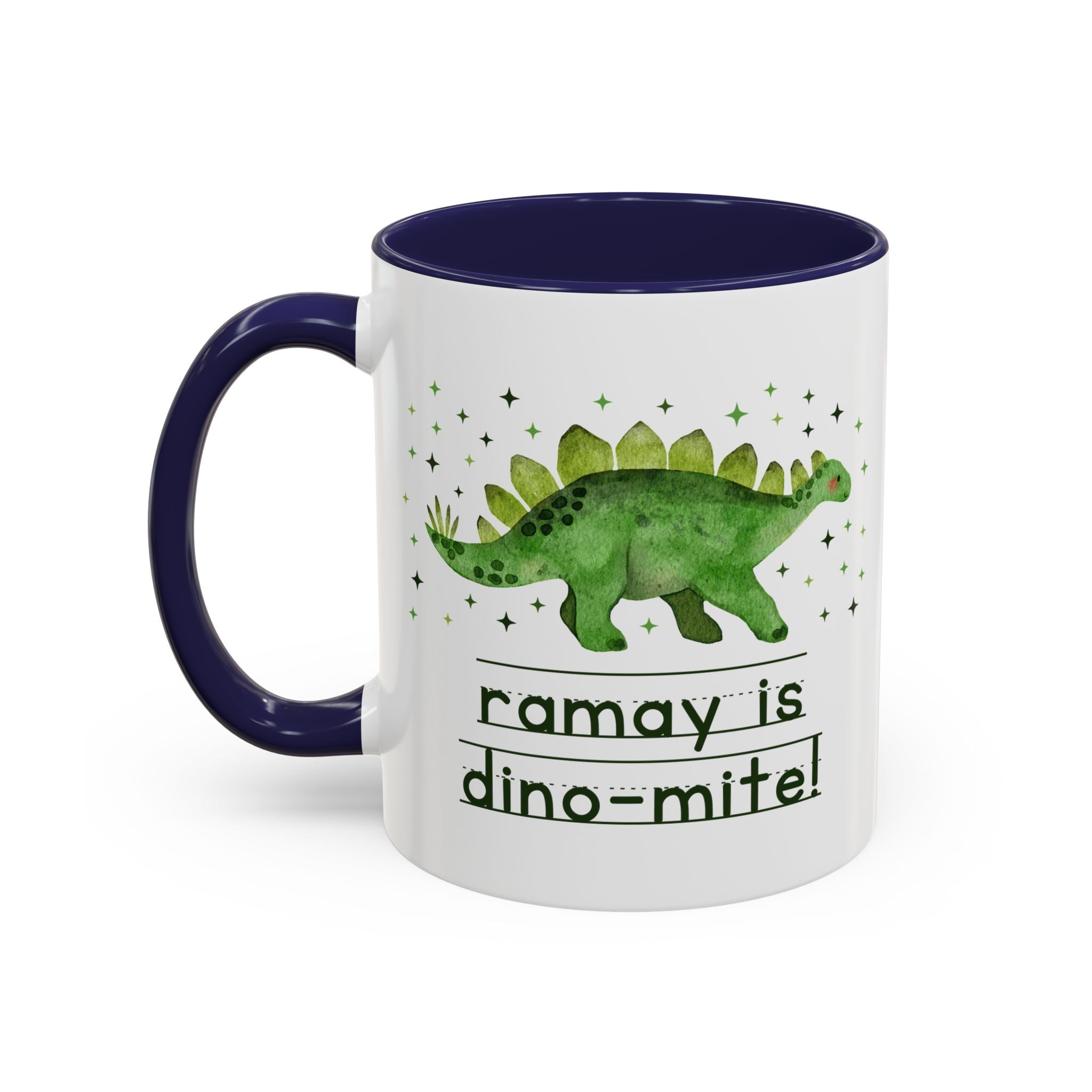 Ramay Junior High School 11 Oz Coffee Mug: Ramay is Dino - Mite! - Opal and June