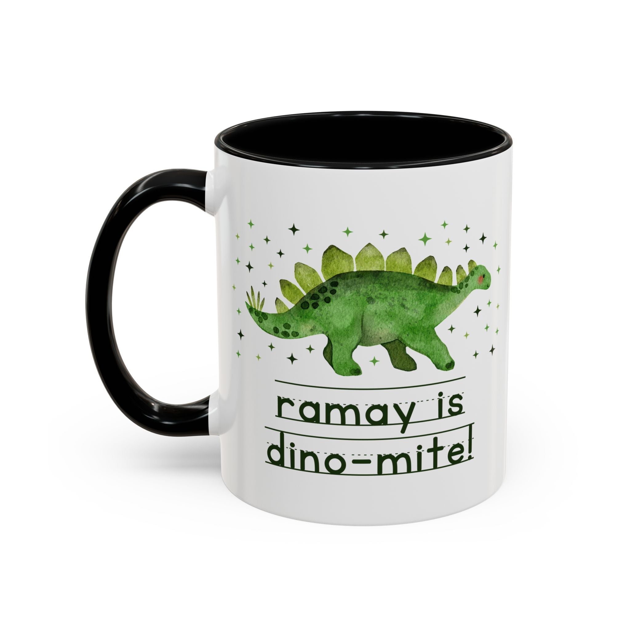 Ramay Junior High School 11 Oz Coffee Mug: Ramay is Dino - Mite! - Opal and June
