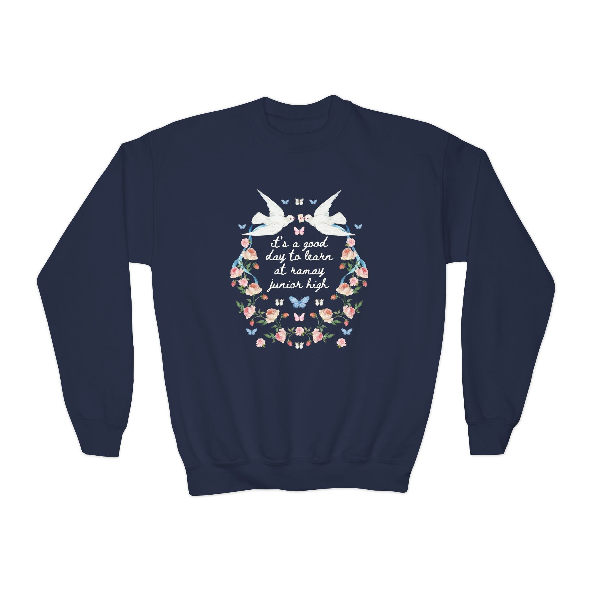 Ramay Junior High School Kids Sweatshirt: It's a Good Day to Learn at Ramay Junior High | FPS + Opal and June Kids Sweatshirt, Fayetteville Public Schools - Opal and June