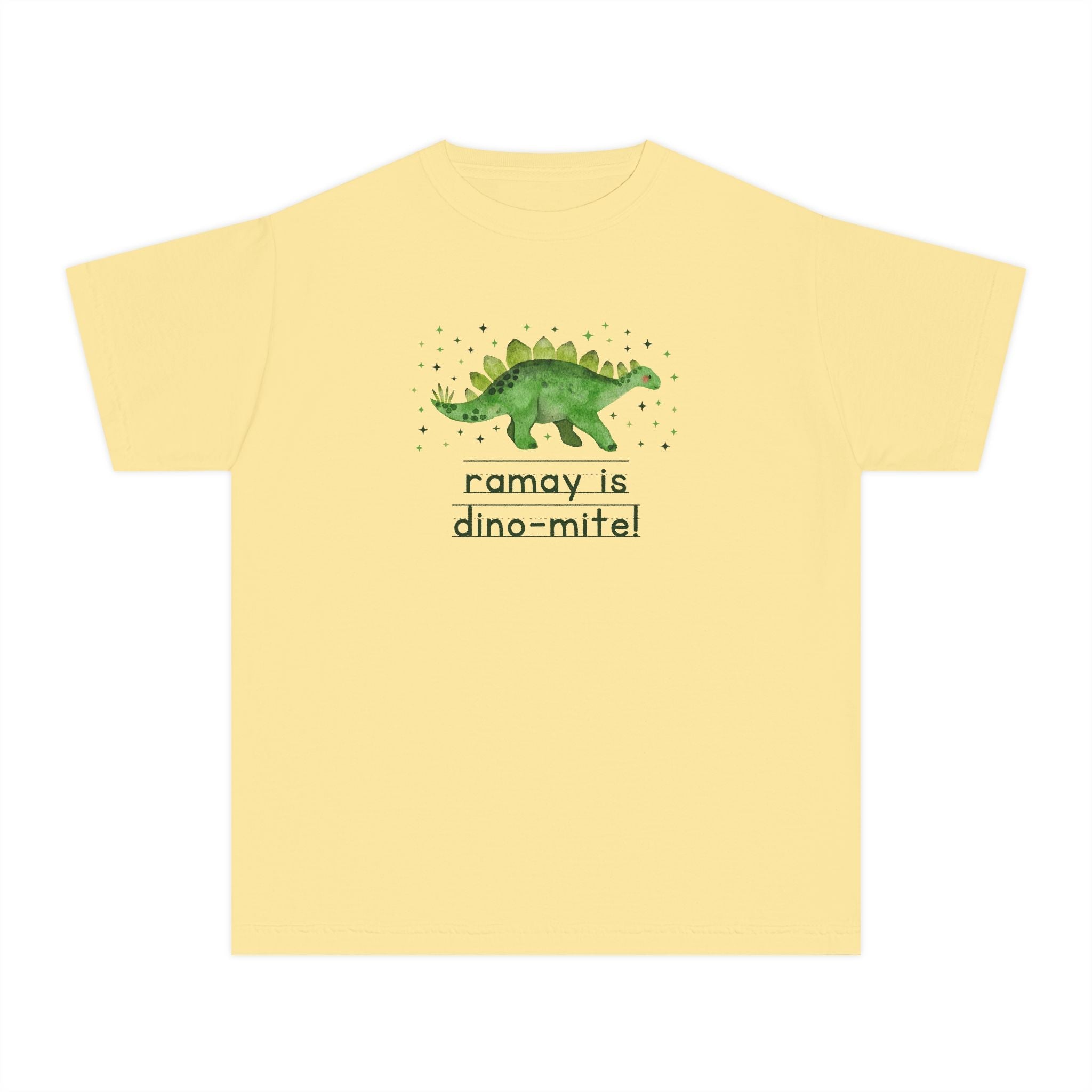 Ramay Junior High School Kids Tee Shirt: Ramay is Dino - Mite! - Opal and June