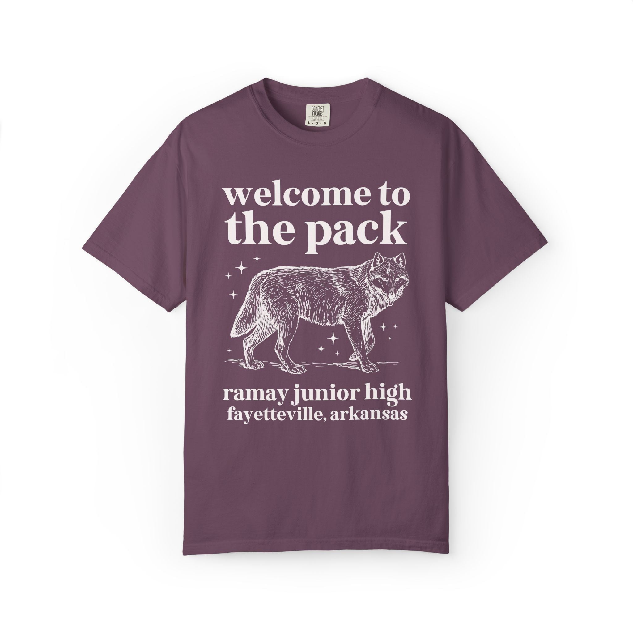 Ramay Junior High School Tee Shirt: Welcome to the Pack | FPS + Opal and June Tee Shirt, Fayetteville Public Schools - Opal and June