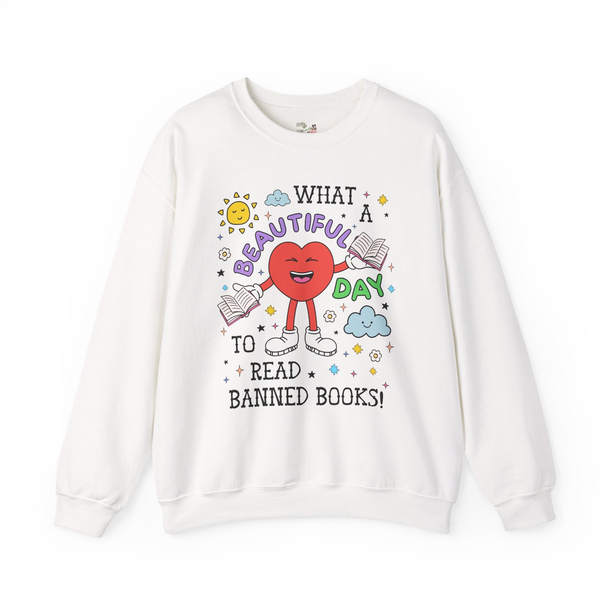 Read Banned Books Librarian Sweatshirt, Reading Teacher or Leftist Bookworm, Cute 90s Aesthetic Book Lover Gift Idea, Literature Professor - Opal and June
