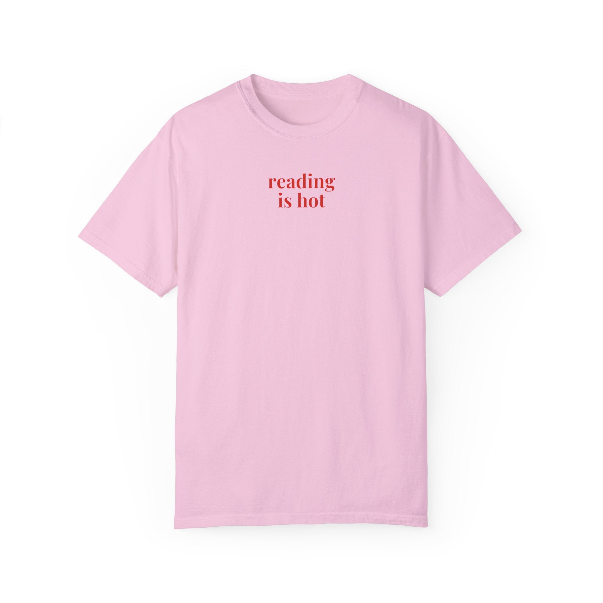 Reading is Hot: Funny Bookworm Shirt, Romance Reader Librarian Tee, Funny Saying T-Shirt, Book Lover Gift Idea, Fantasy Romance Reader Gift - Opal and June