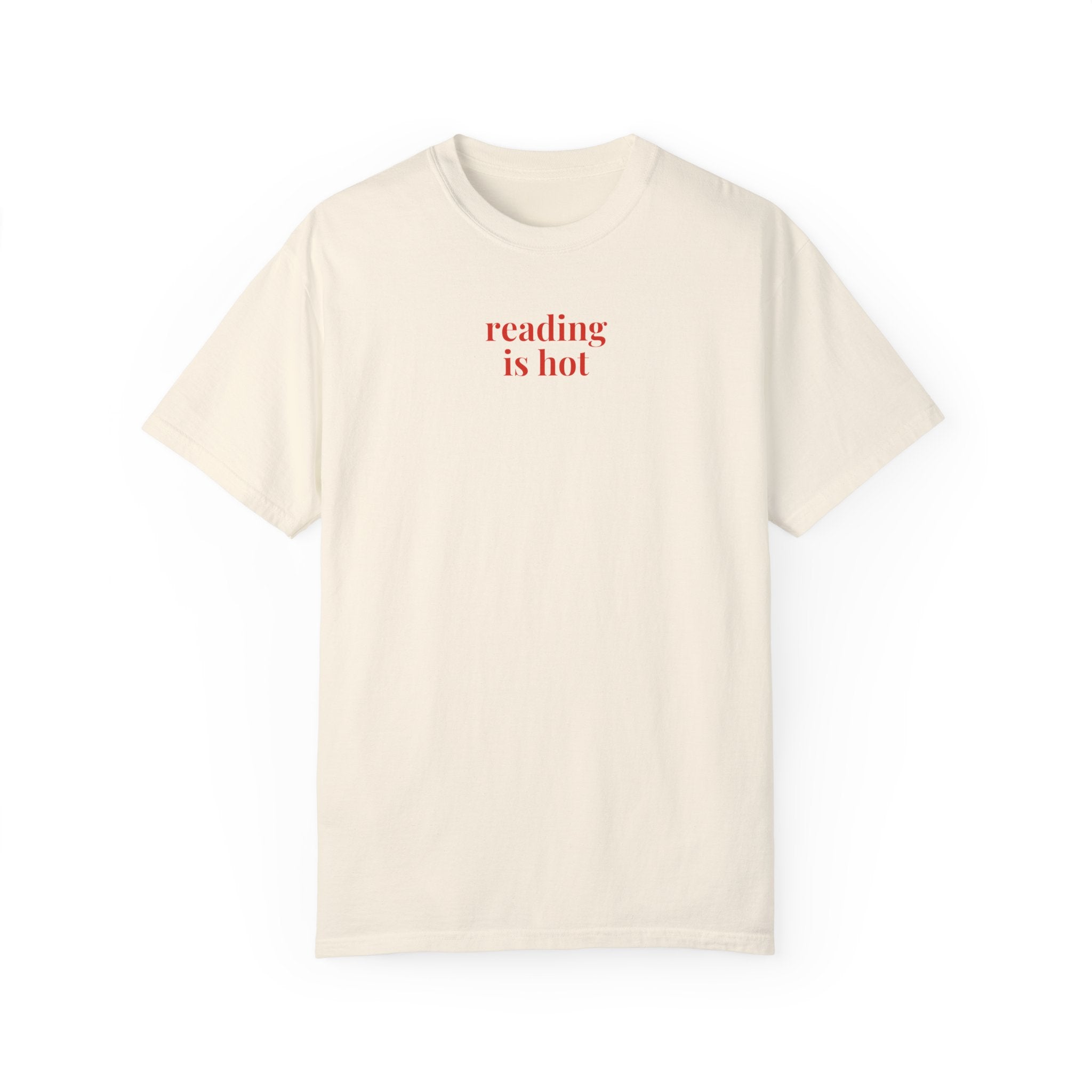 Reading is Hot: Funny Bookworm Shirt, Romance Reader Librarian Tee, Funny Saying T-Shirt, Book Lover Gift Idea, Fantasy Romance Reader Gift - Opal and June