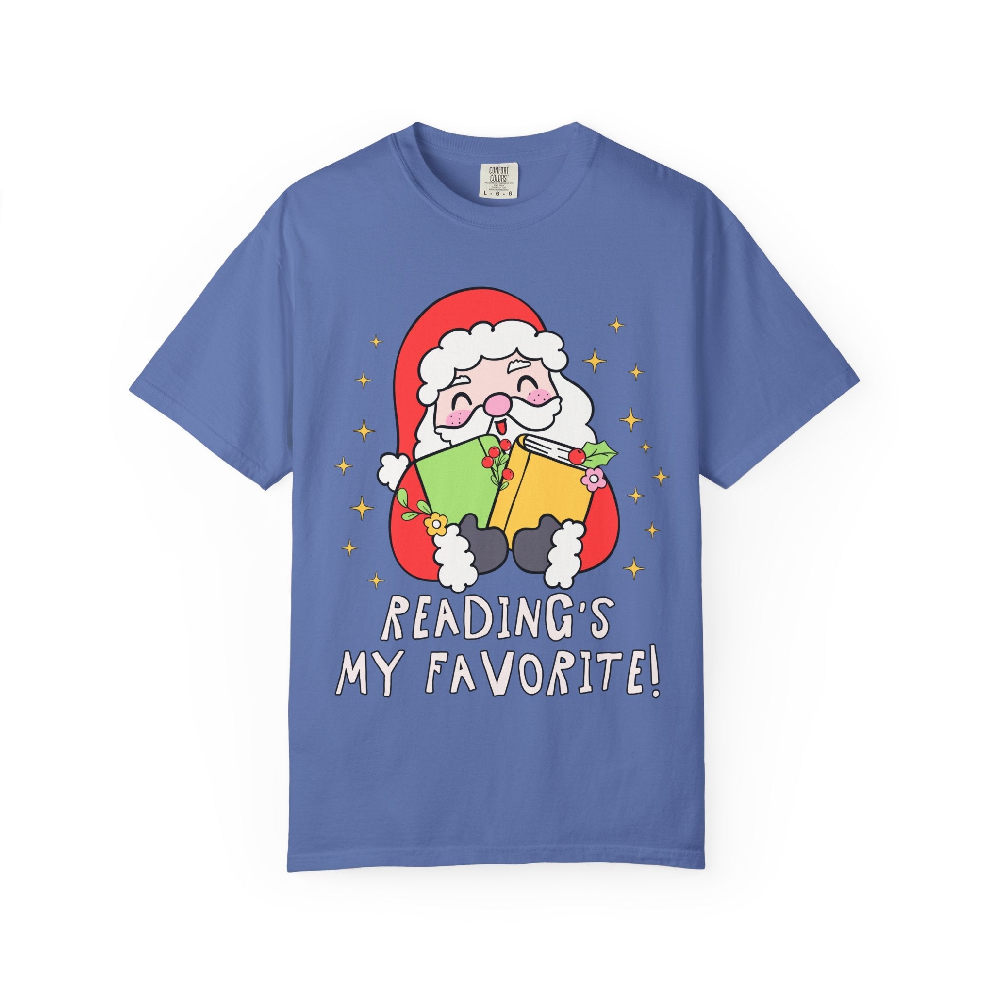Reading's My Favorite Santa Tee - Opal and June