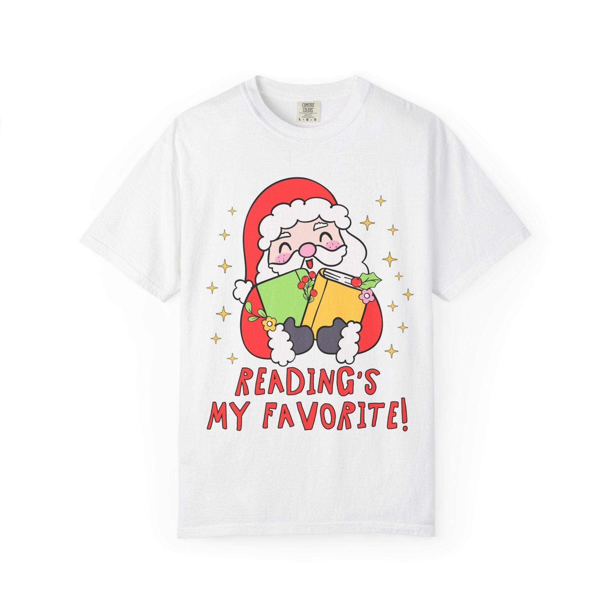 Reading's My Favorite Santa Tee - Opal and June