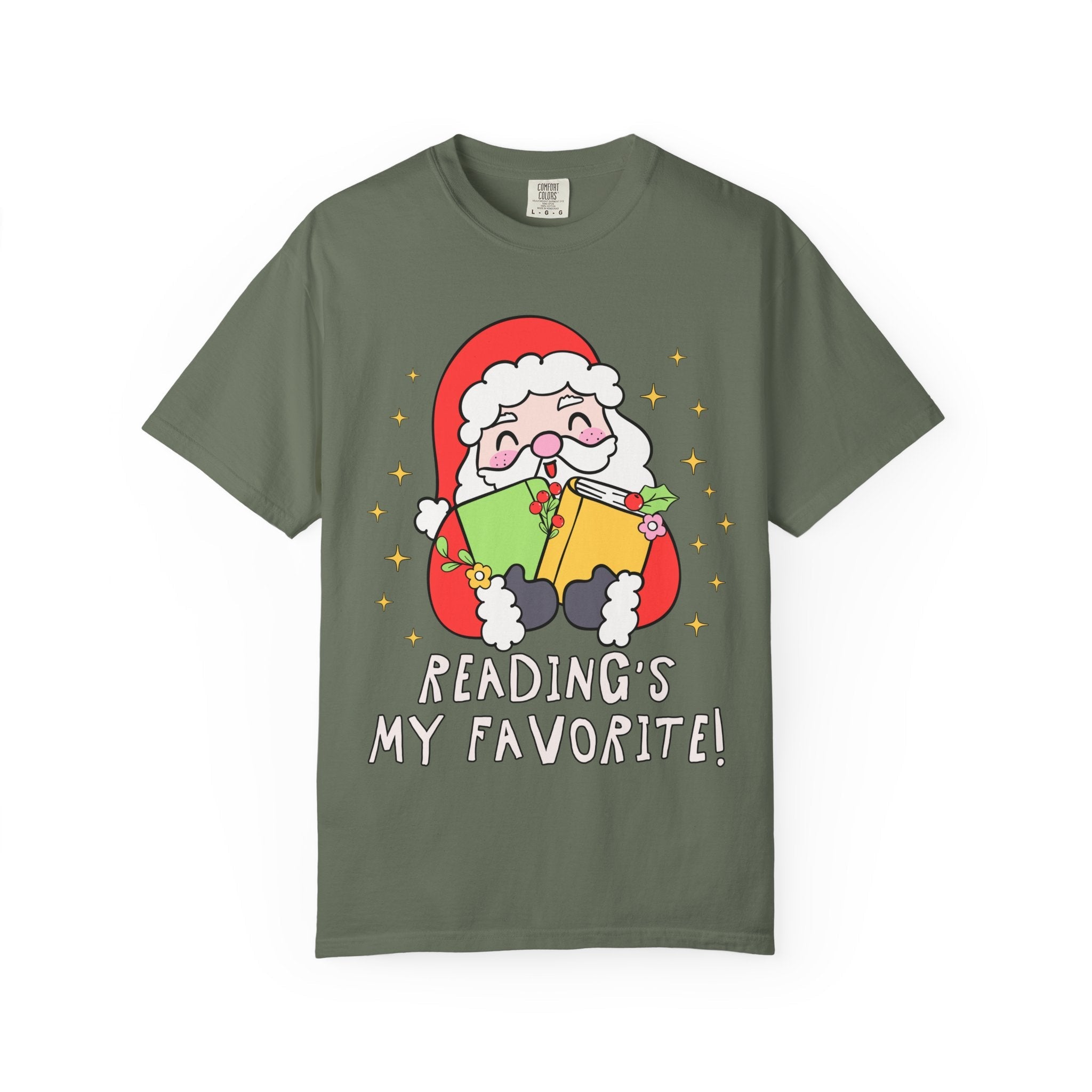 Reading's My Favorite Santa Tee - Opal and June