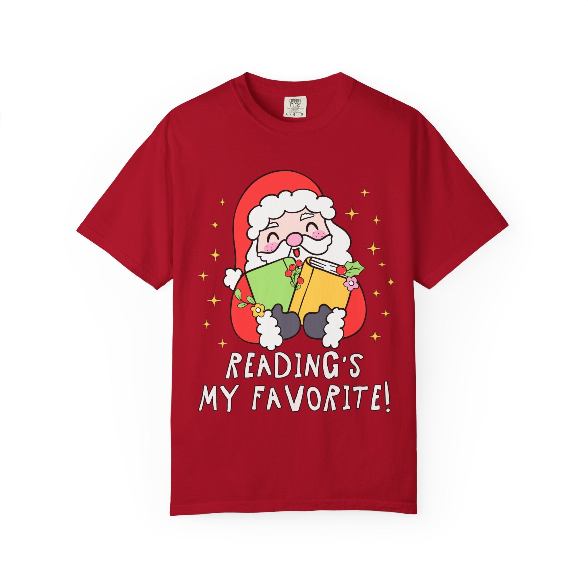 Reading's My Favorite Santa Tee - Opal and June