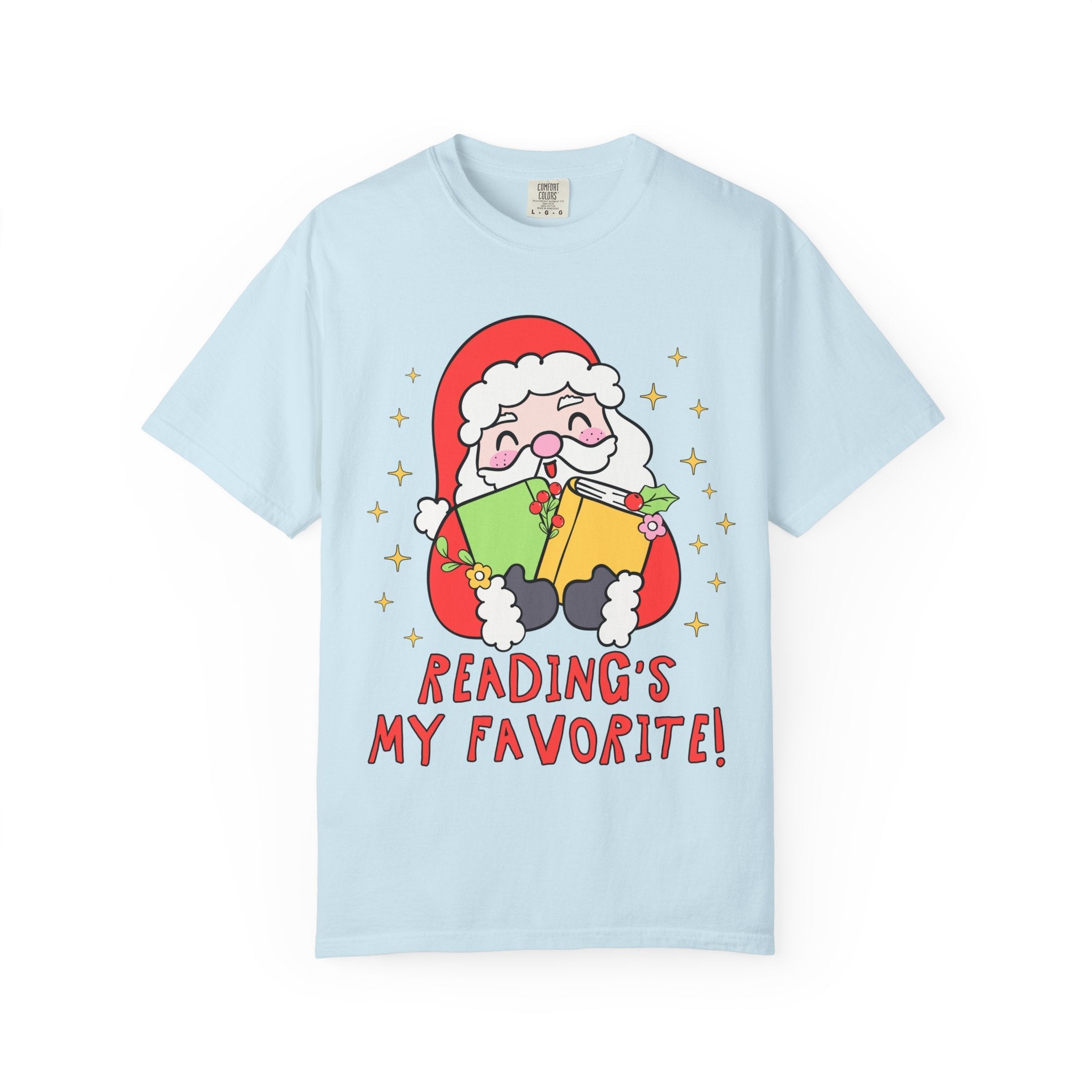 Reading's My Favorite Santa Tee - Opal and June
