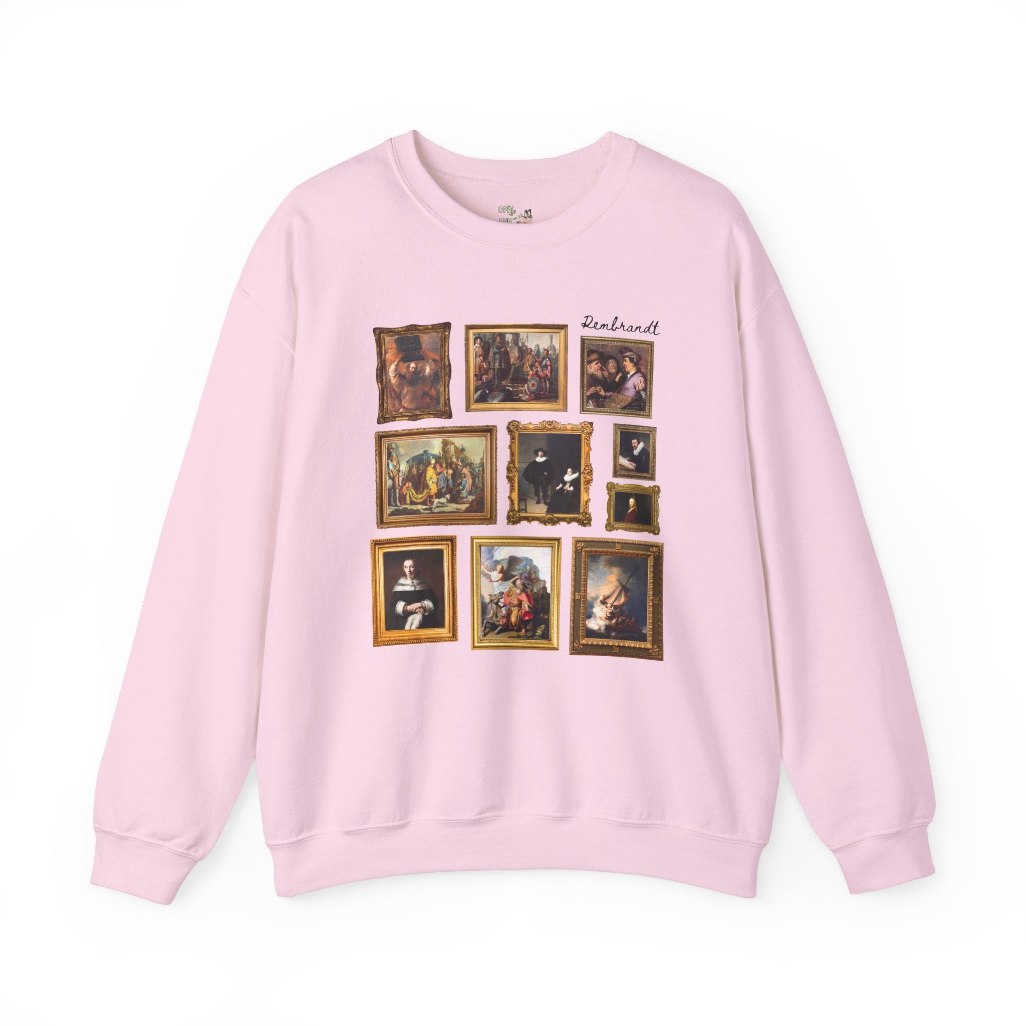 Rembrandt Art History Sweatshirt, Famous Paintings, Baroque and Dutch Golden Age Art History Shirt, High School Art Teacher, Humanites Major - Opal and June