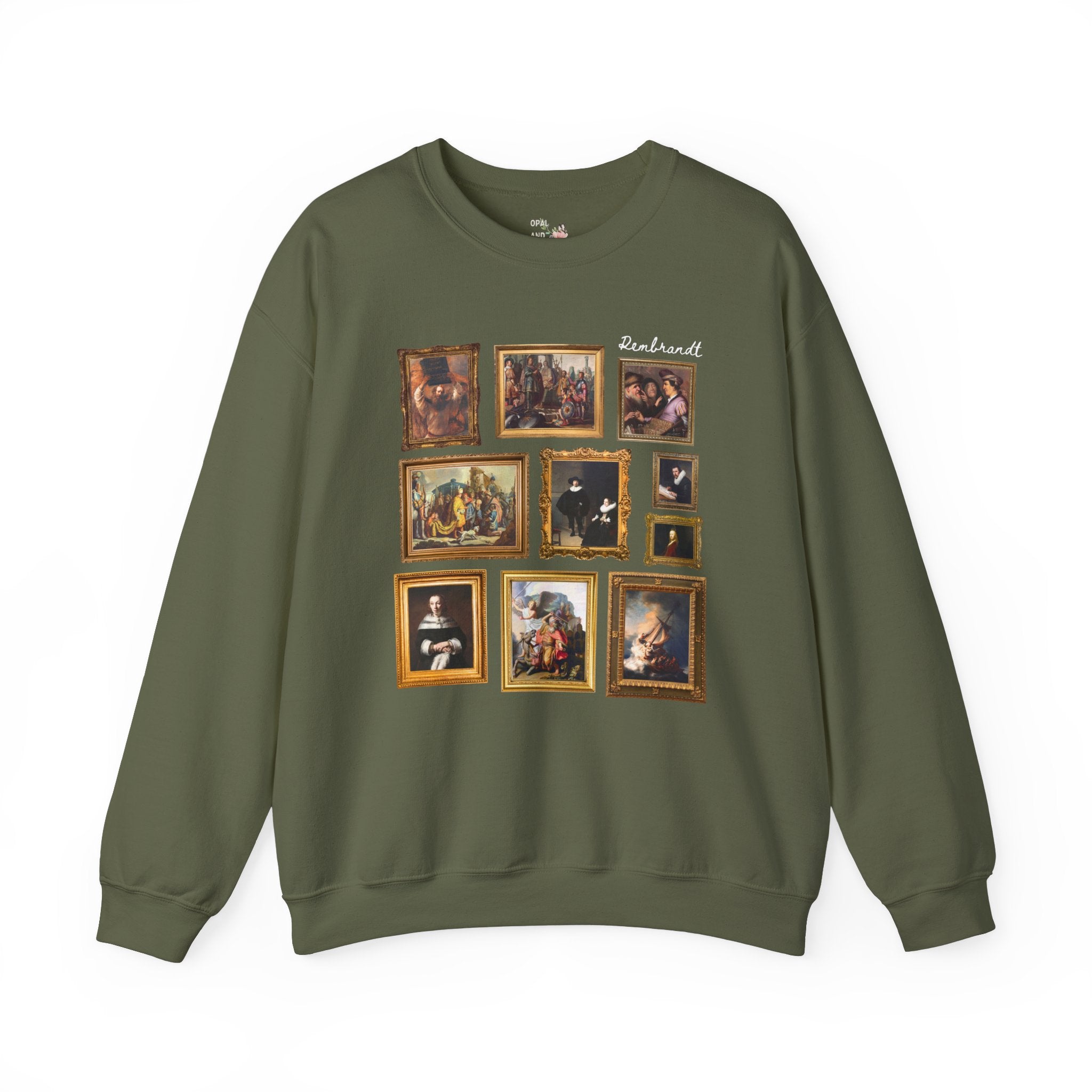Rembrandt Art History Sweatshirt, Famous Paintings, Baroque and Dutch Golden Age Art History Shirt, High School Art Teacher, Humanites Major - Opal and June
