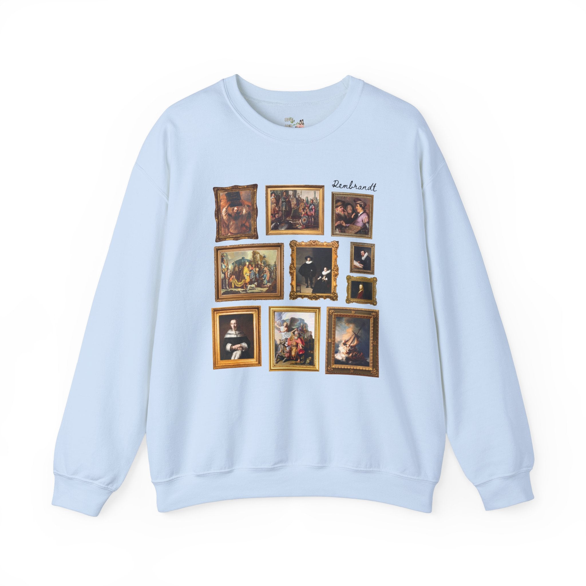 Rembrandt Art History Sweatshirt, Famous Paintings, Baroque and Dutch Golden Age Art History Shirt, High School Art Teacher, Humanites Major - Opal and June