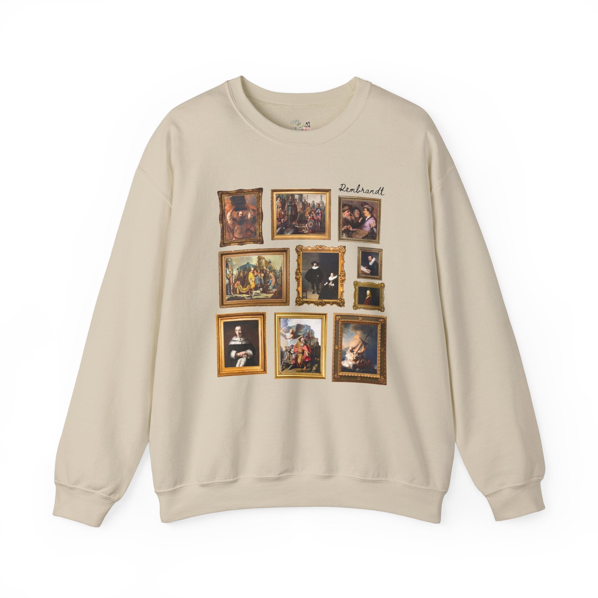 Rembrandt Art History Sweatshirt, Famous Paintings, Baroque and Dutch Golden Age Art History Shirt, High School Art Teacher, Humanites Major - Opal and June