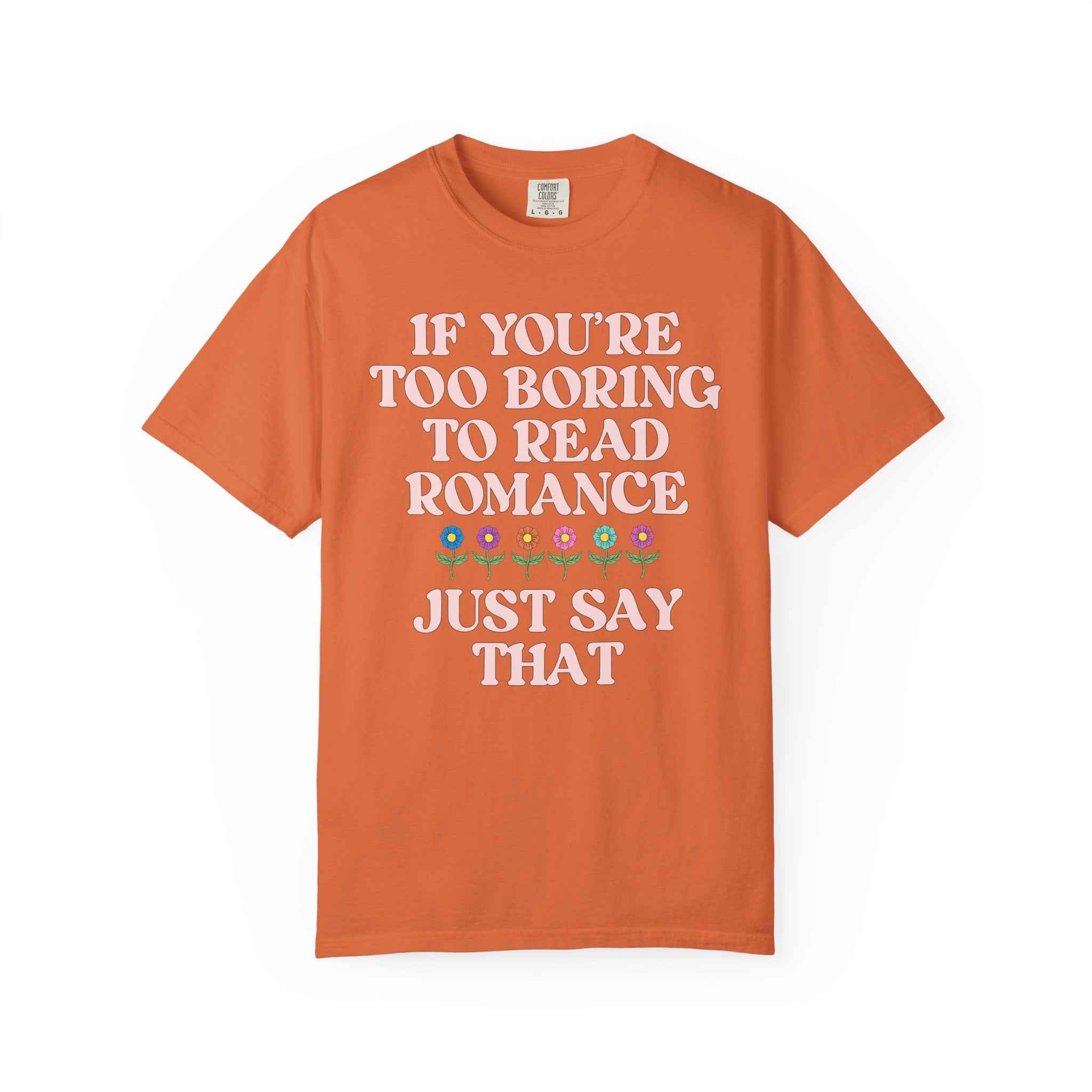 Retro Aesthetic Book Lover Tee Shirt for Bookworm Who Loves Romance Novels, Cute and Silly Romance Reader T-Shirt for Friend or Book Author - Opal and June