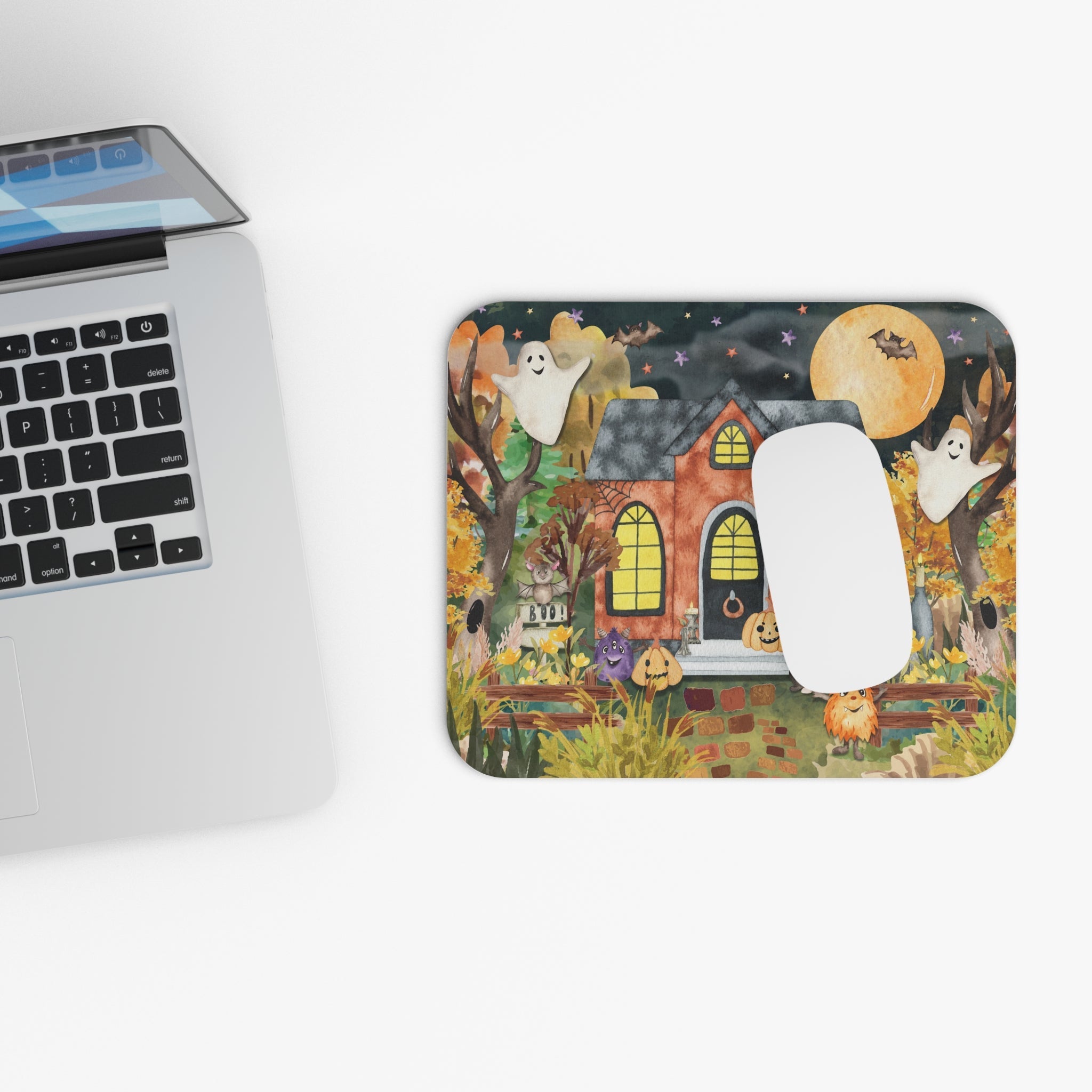 Retro Halloween Mousepad - Opal and June