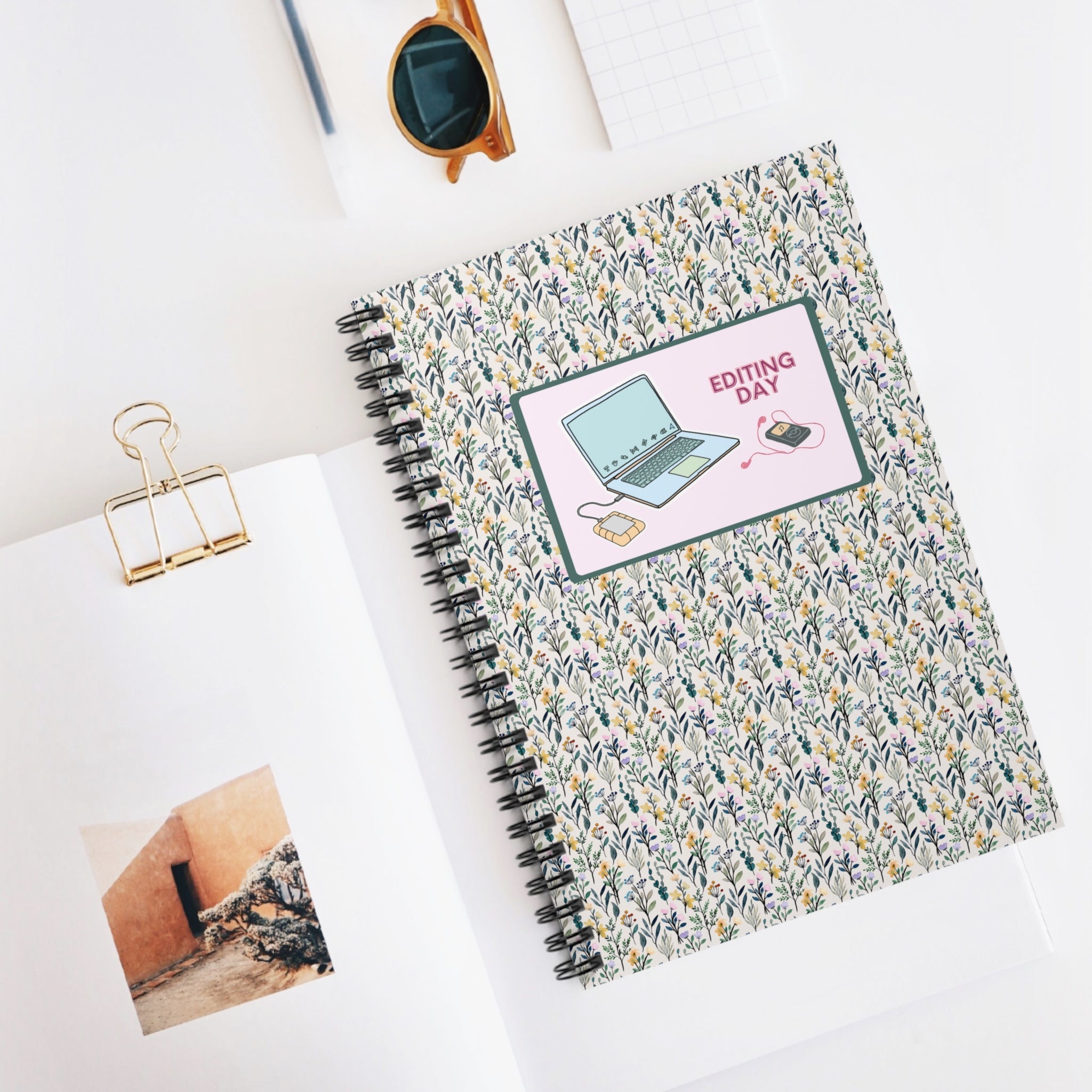 Retro Inspired Editing Day Notebook for Photographers - Opal and June