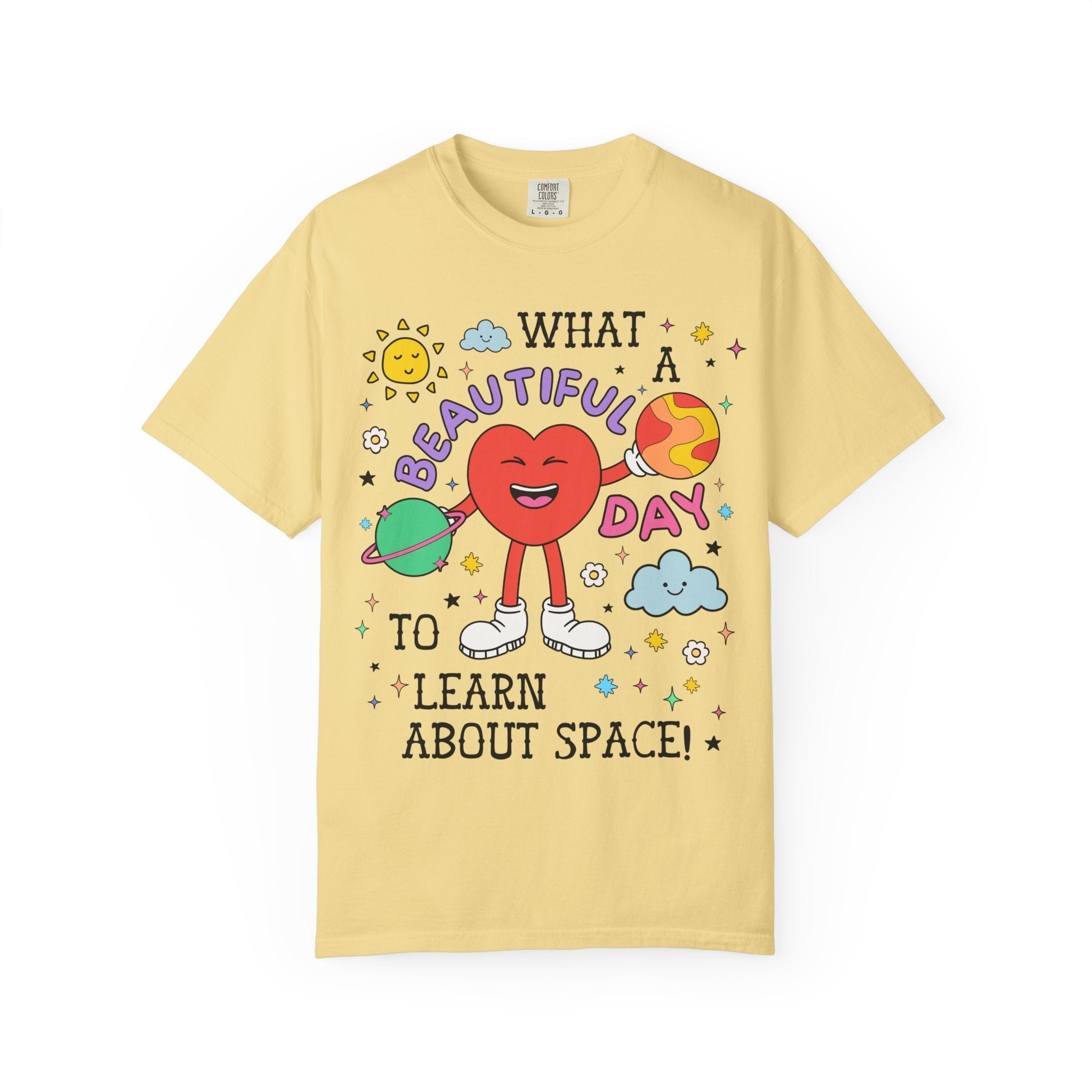 Retro Science Teacher Tee Shirt with Funny Saying, Colorful Astronomy Professor T-Shirt, Astrophysics Major Present with Early 2000s Vibe - Opal and June