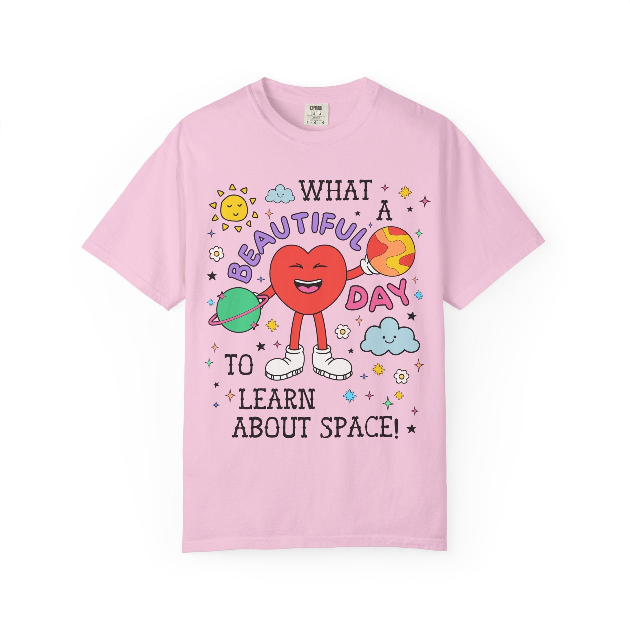 Retro Science Teacher Tee Shirt with Funny Saying, Colorful Astronomy Professor T-Shirt, Astrophysics Major Present with Early 2000s Vibe - Opal and June