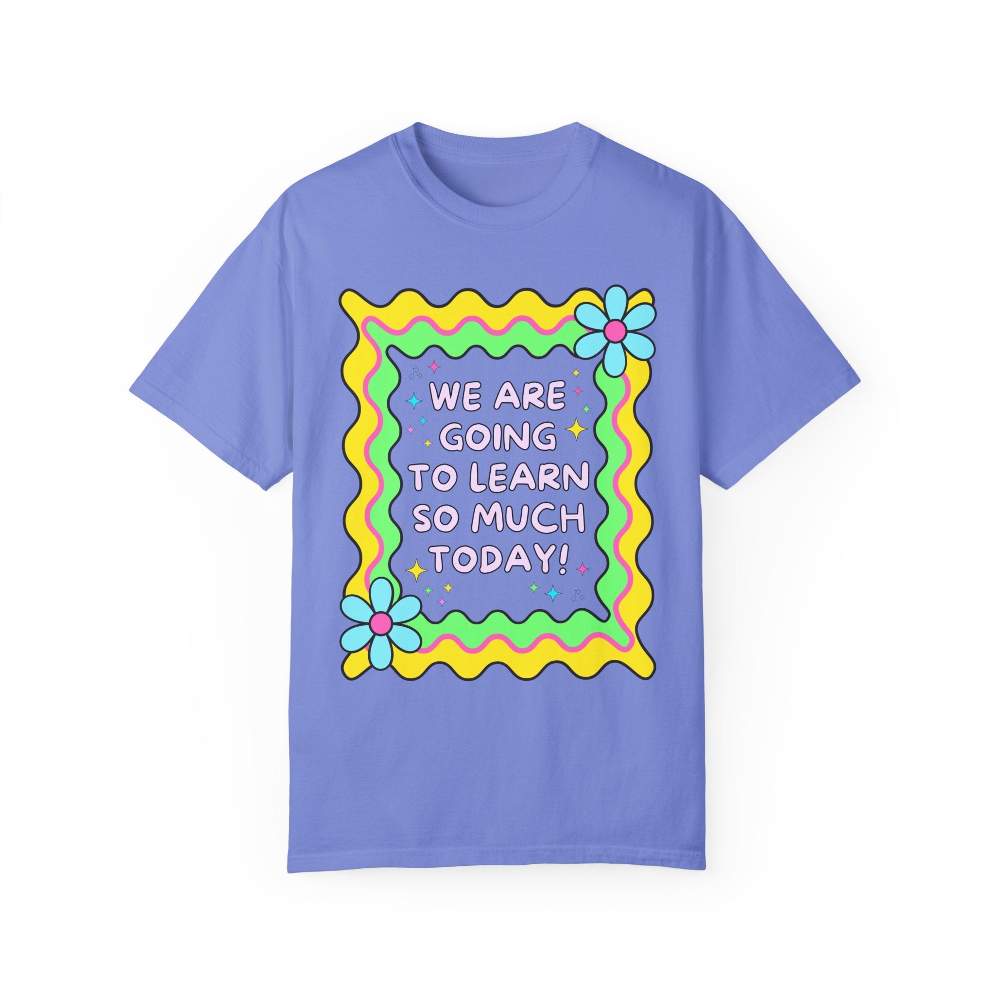 Retro Teacher T-Shirt with Cute Groovy Aesthetic - Opal and June