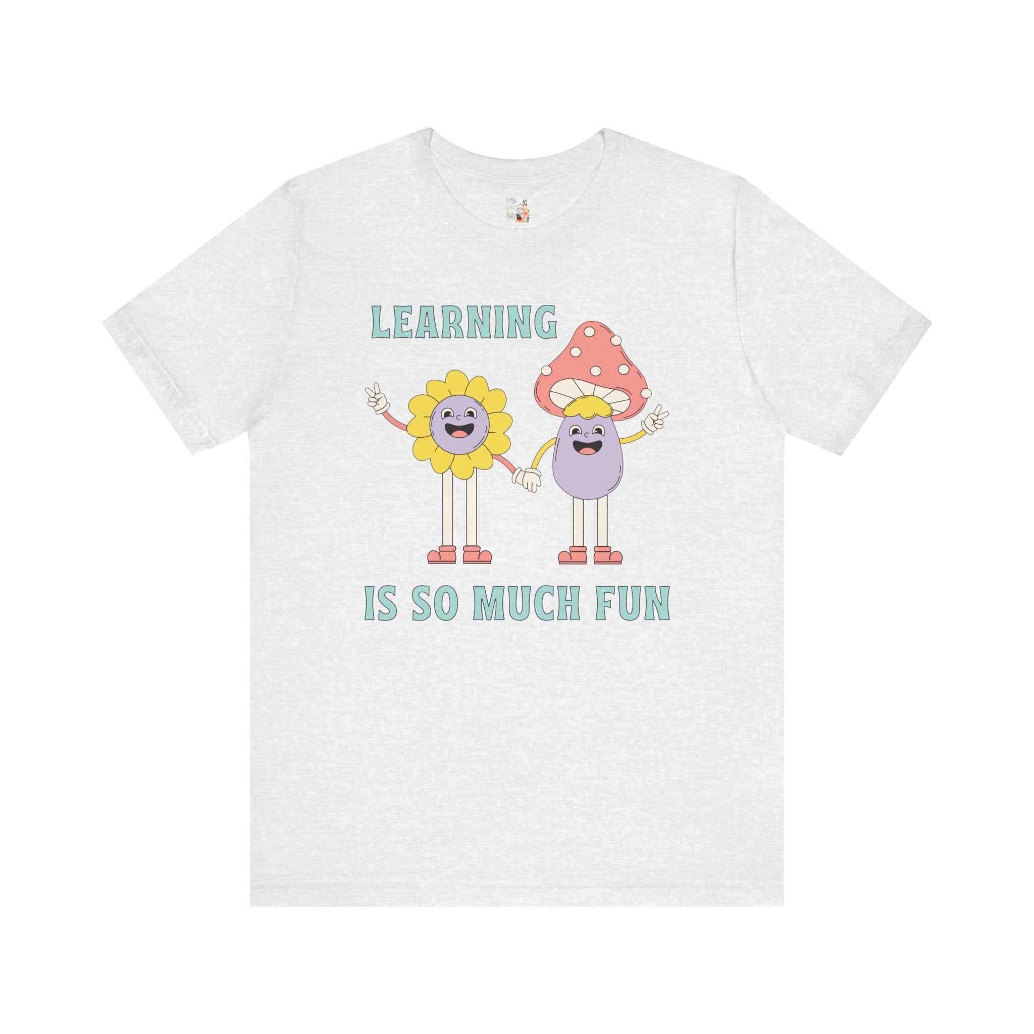 Retro Teacher Tee: Learning is So Much Fun | Teacher Appreciation Gift, Teaching Major, First Grade T-Shirt, Back to School T, Preschool - Opal and June
