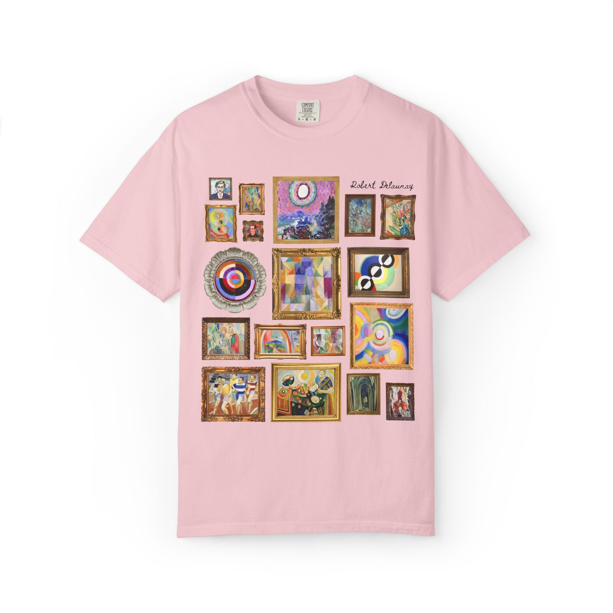 Robert Delaunay French Art History Tee Shirt for Painter, Divisionism and Cubism Art History Lover Gift, Early 1900s European Art History - Opal and June