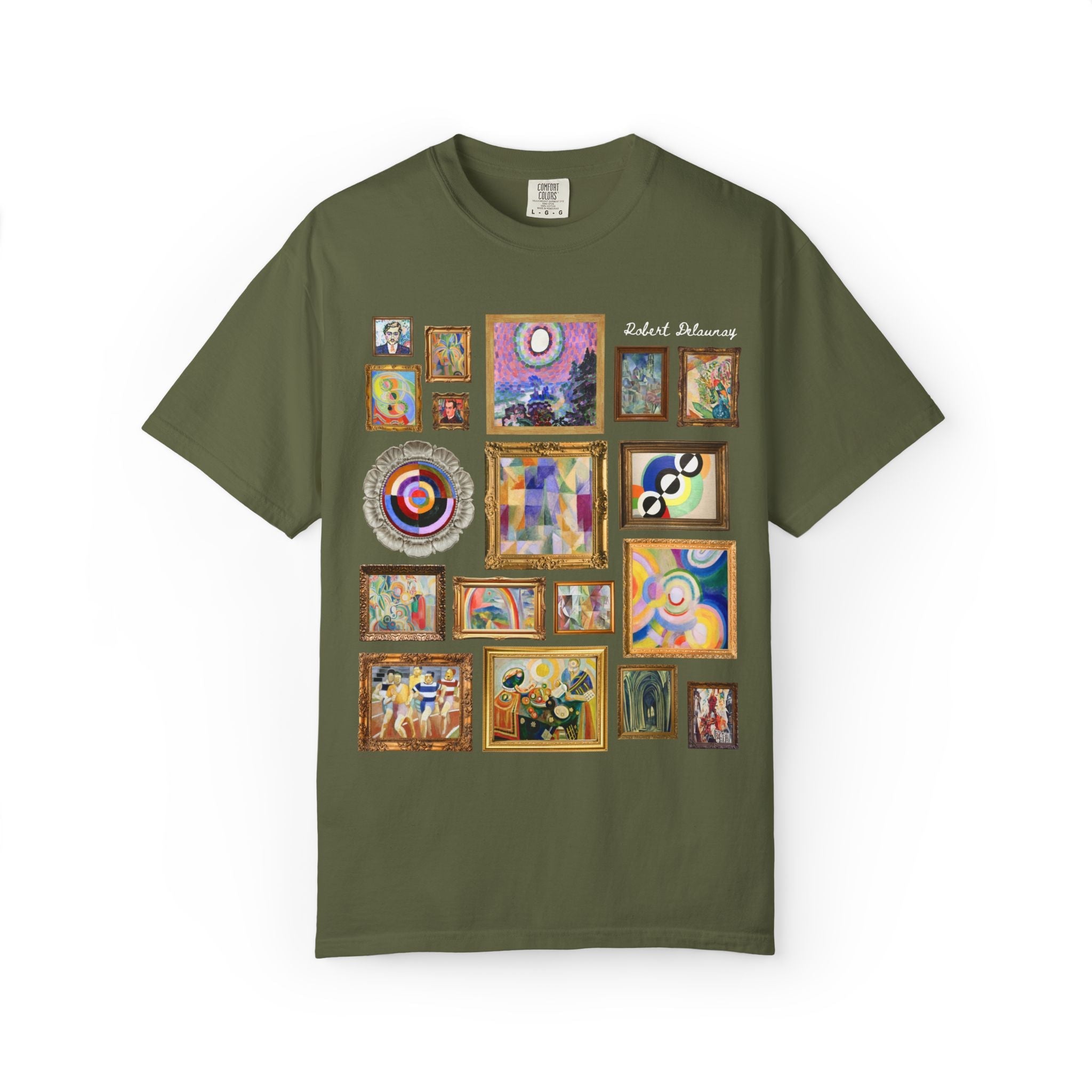Robert Delaunay French Art History Tee Shirt for Painter, Divisionism and Cubism Art History Lover Gift, Early 1900s European Art History - Opal and June