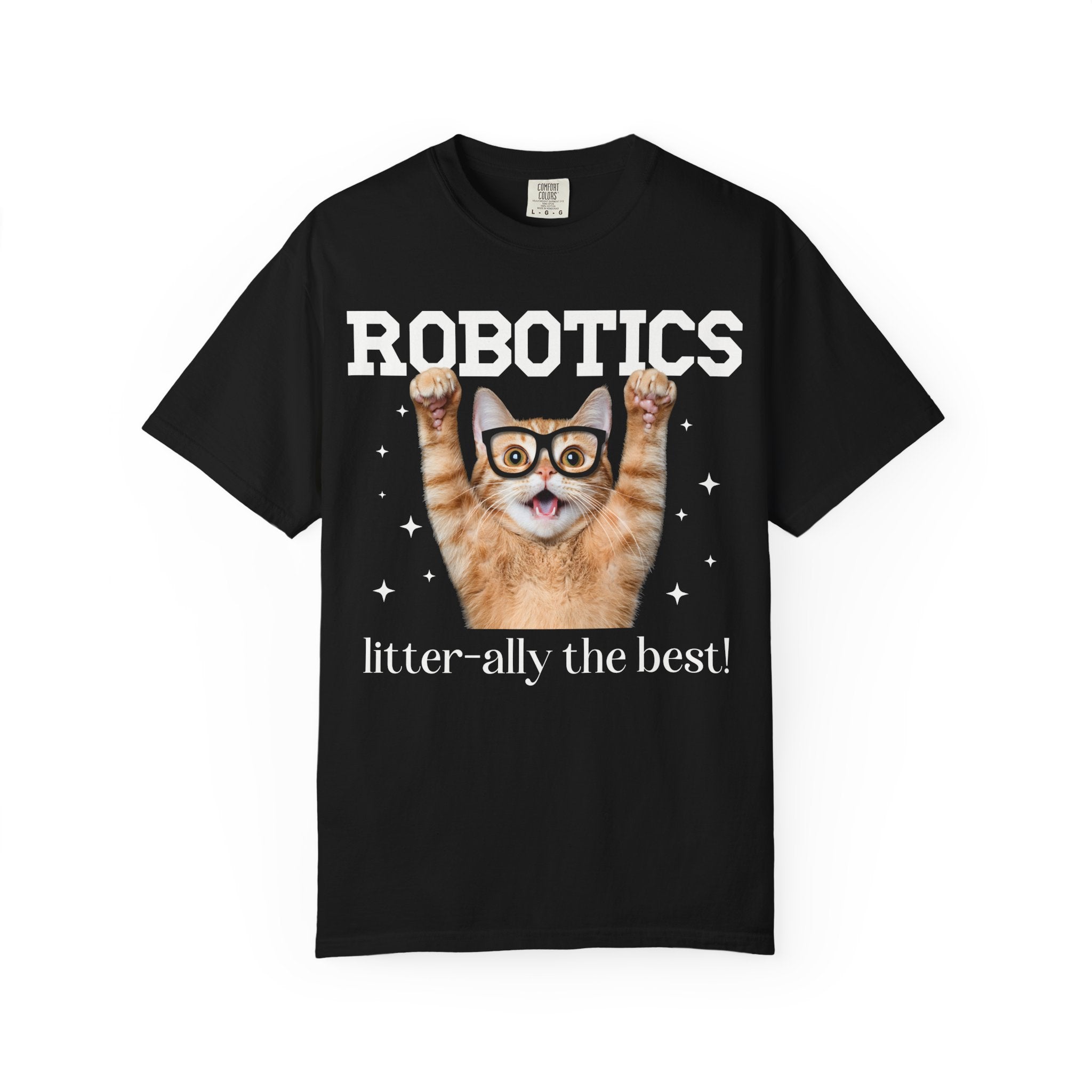 Robotics Teacher T-Shirt for Cat Lover, Funny Saying Science Teacher or Engineering Major Gift, Teacher Appreciation Cat Mom or Cat Dad Tee - Opal and June