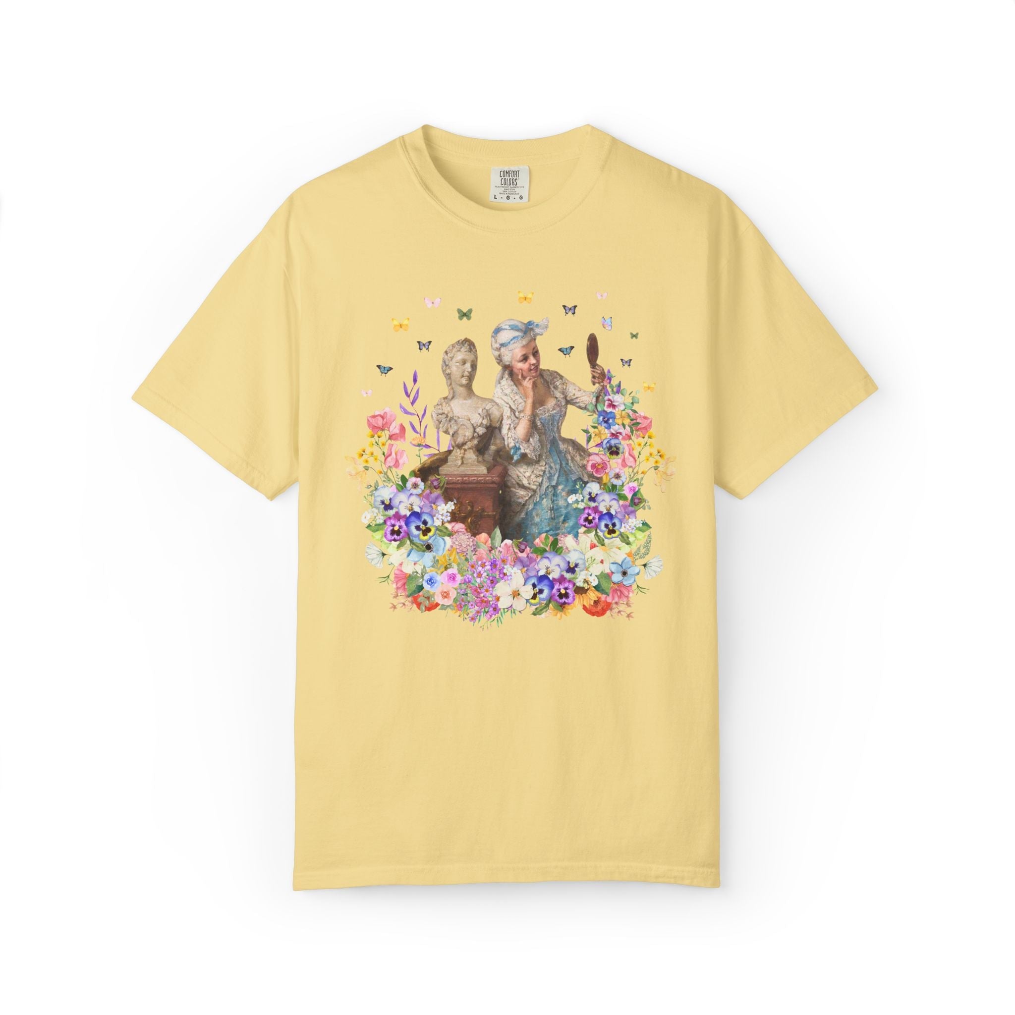 Rococo Aesthetic Flower Collage Tee - Opal and June