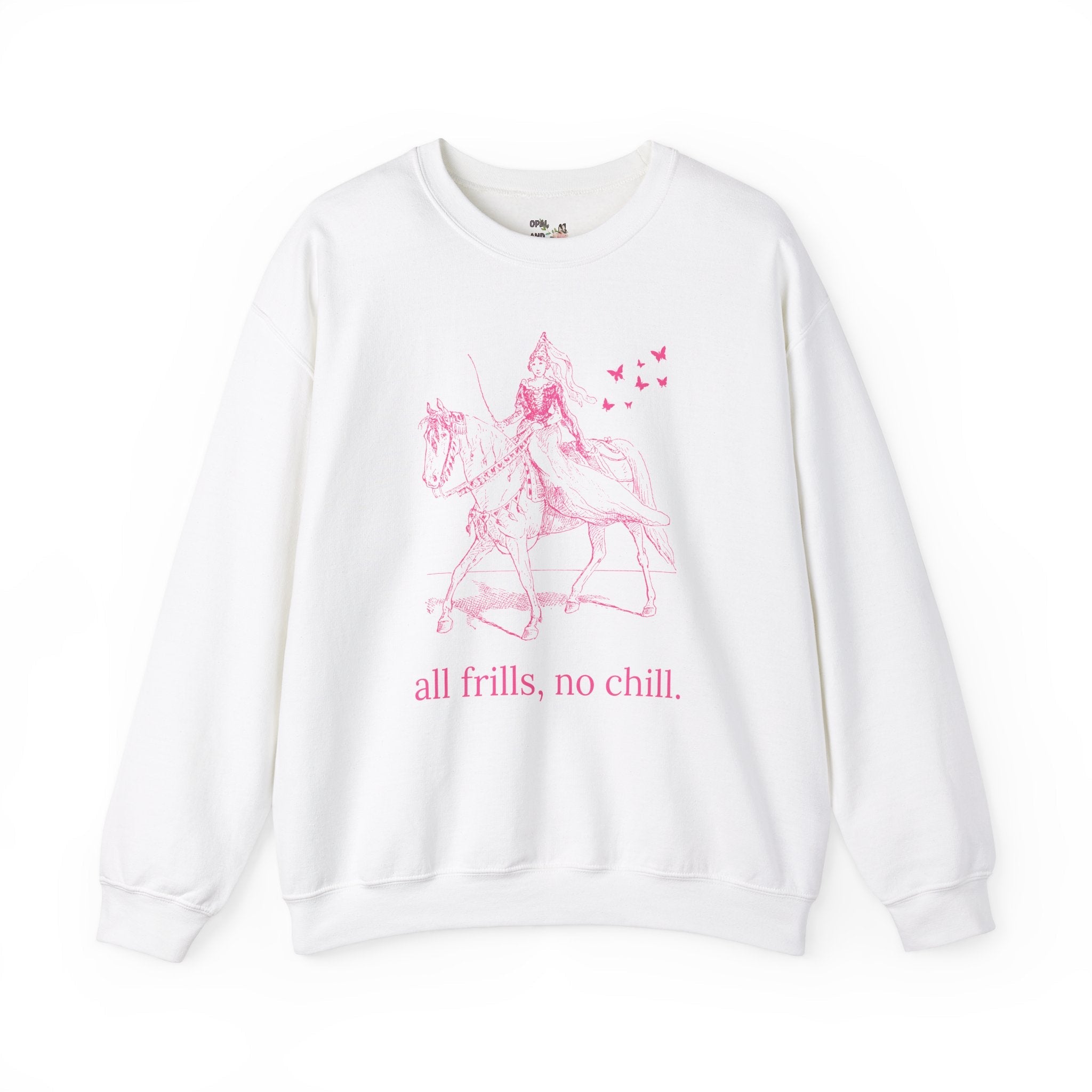 Rococo Vibes Sweatshirt: All Frills No Chill - Opal and June