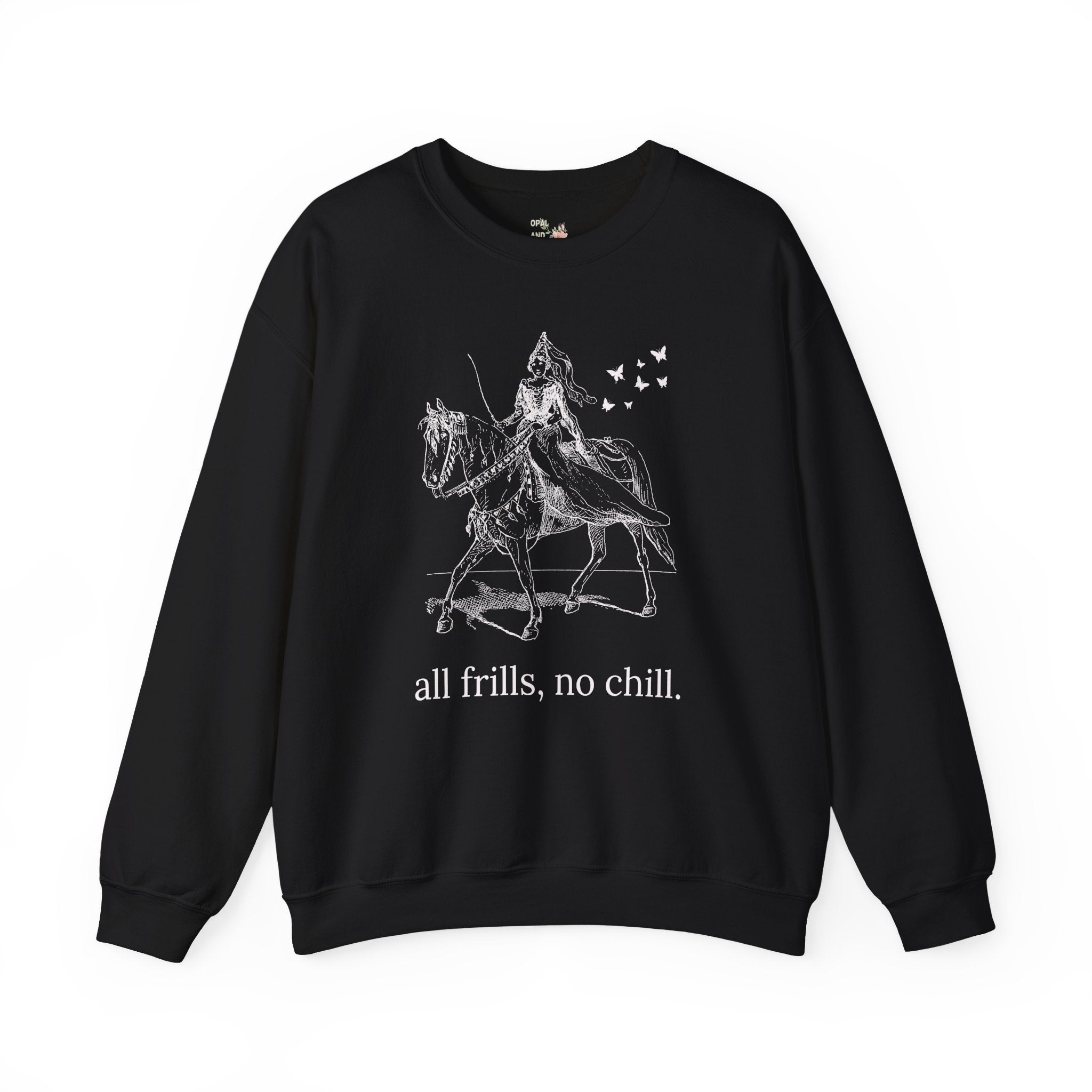 Rococo Vibes Sweatshirt: All Frills No Chill - Opal and June