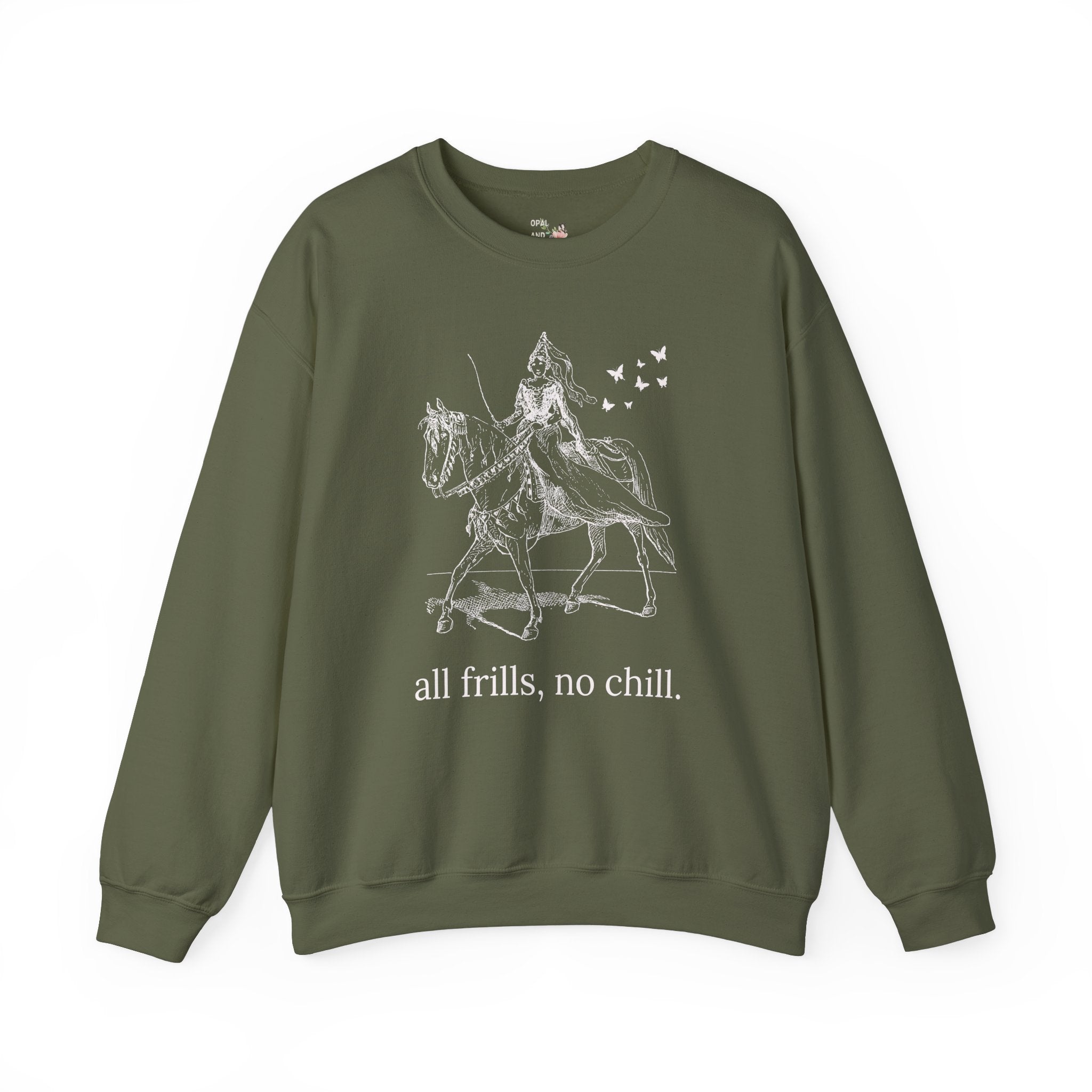 Rococo Vibes Sweatshirt: All Frills No Chill - Opal and June